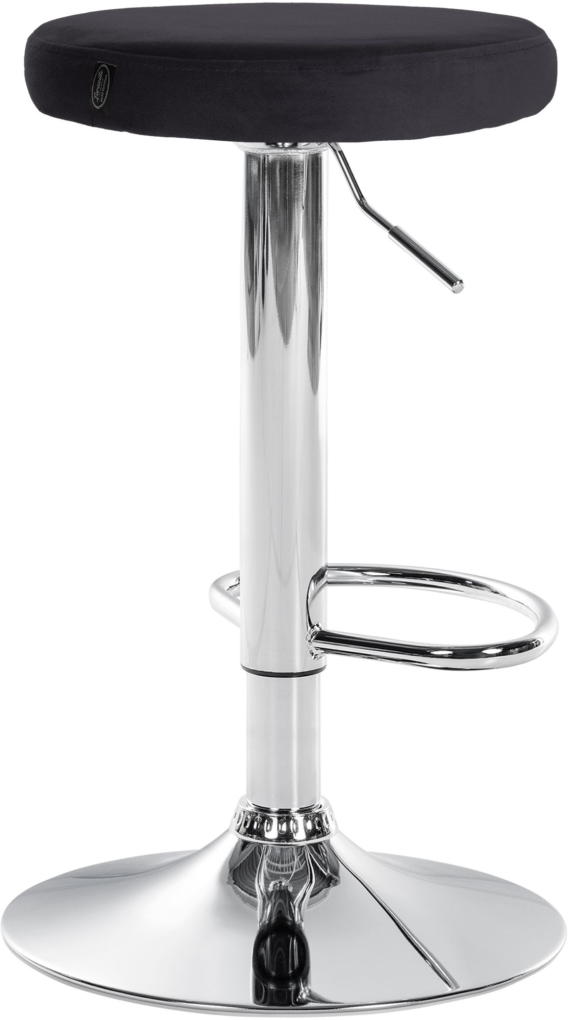 Lot de 2 tabourets de bar Ponte velours