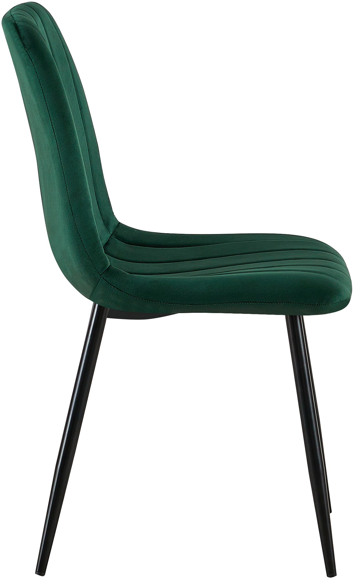 Lot de 4 Chaises de salle à manger Dijon avec Piètement en métal noir