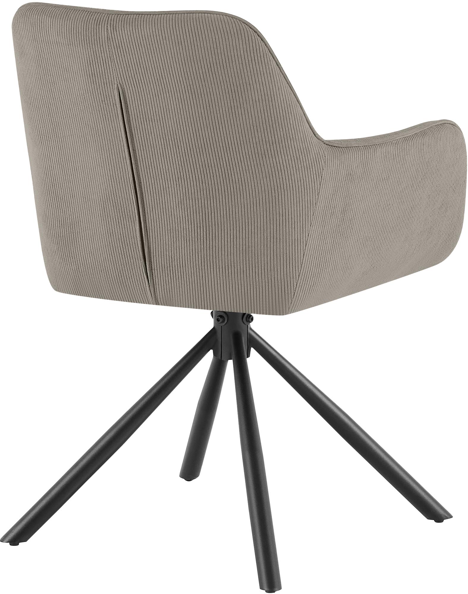 Chaise de salle à manger Tipton en velours côtelé