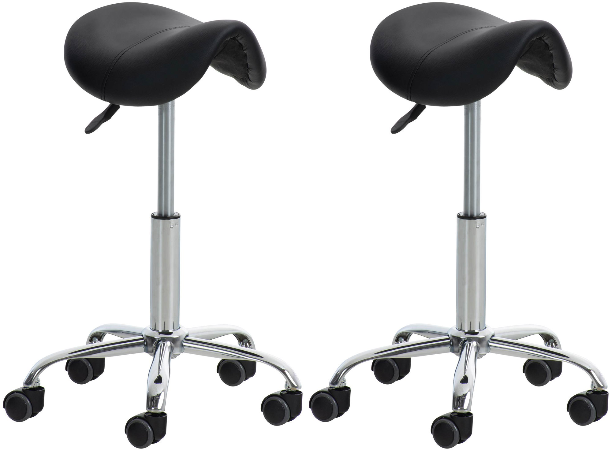 Lot de 2 tabourets de travail Reno en similicuir
