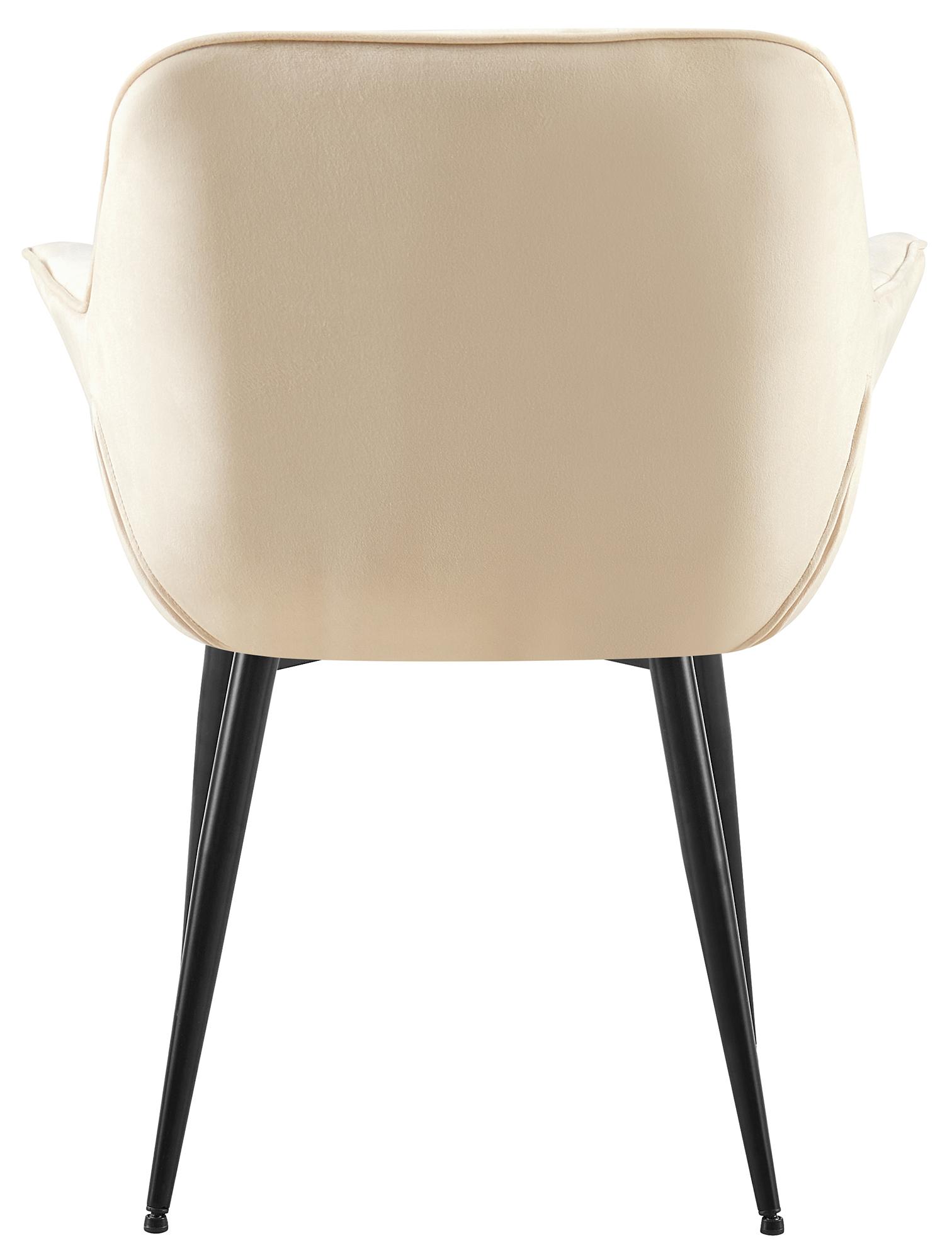Lot de 2 chaises de salle à manger Roseville velours