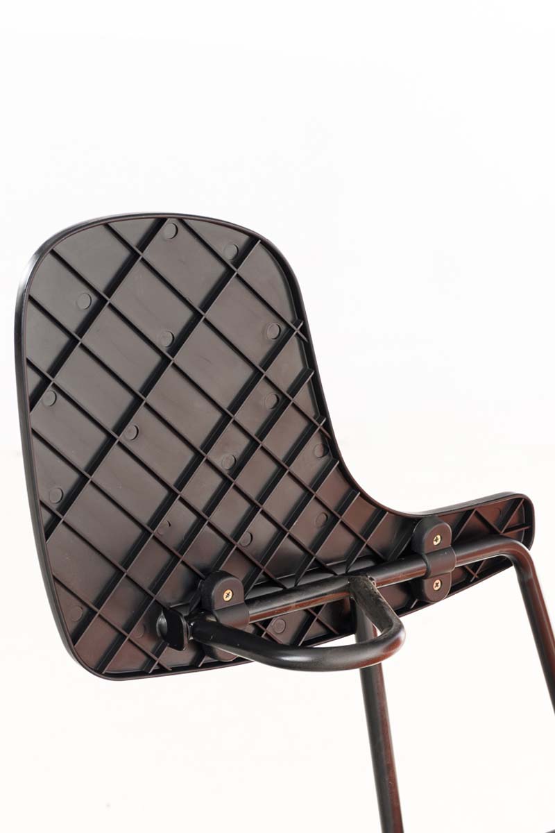 Chaise Ken en similicuir avec tablette rabattable