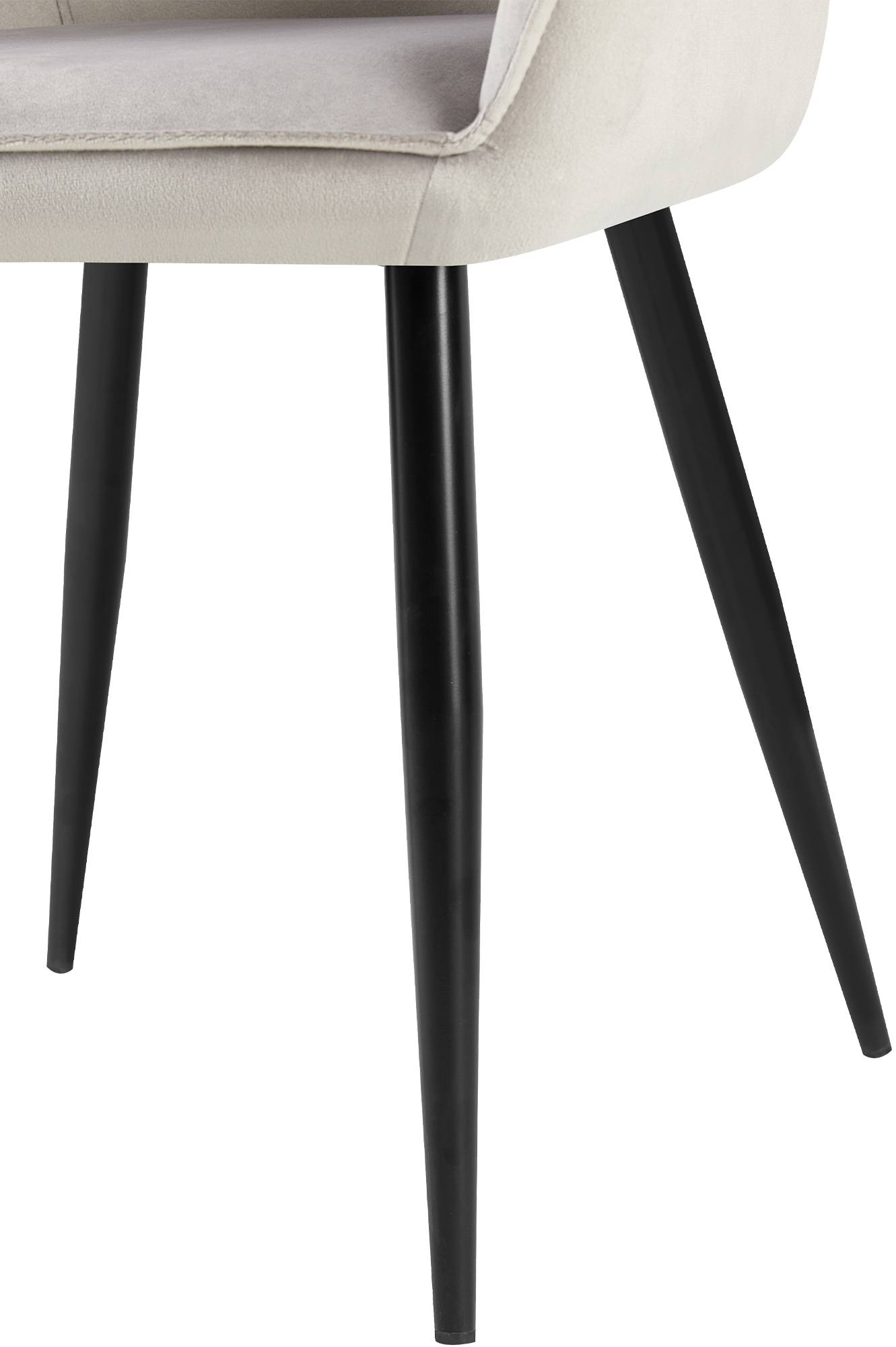 Chaise de salle à manger Boise velours