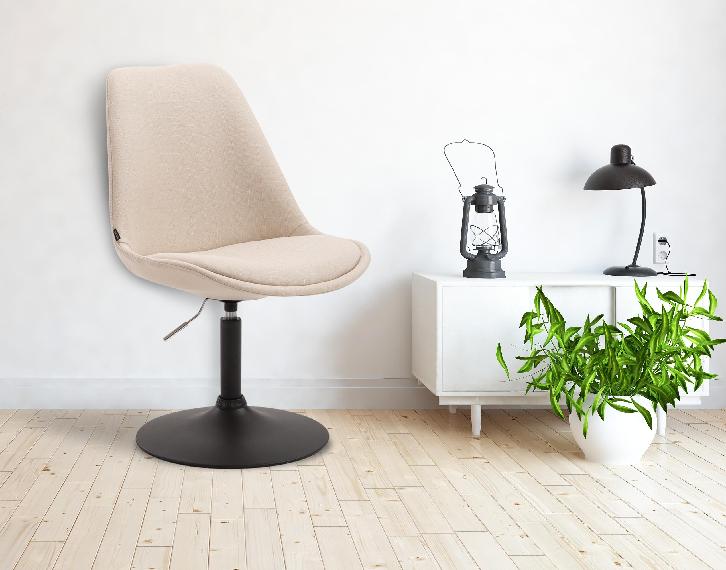 Chaise de salle à manger Maverick tissu avec pied trompette