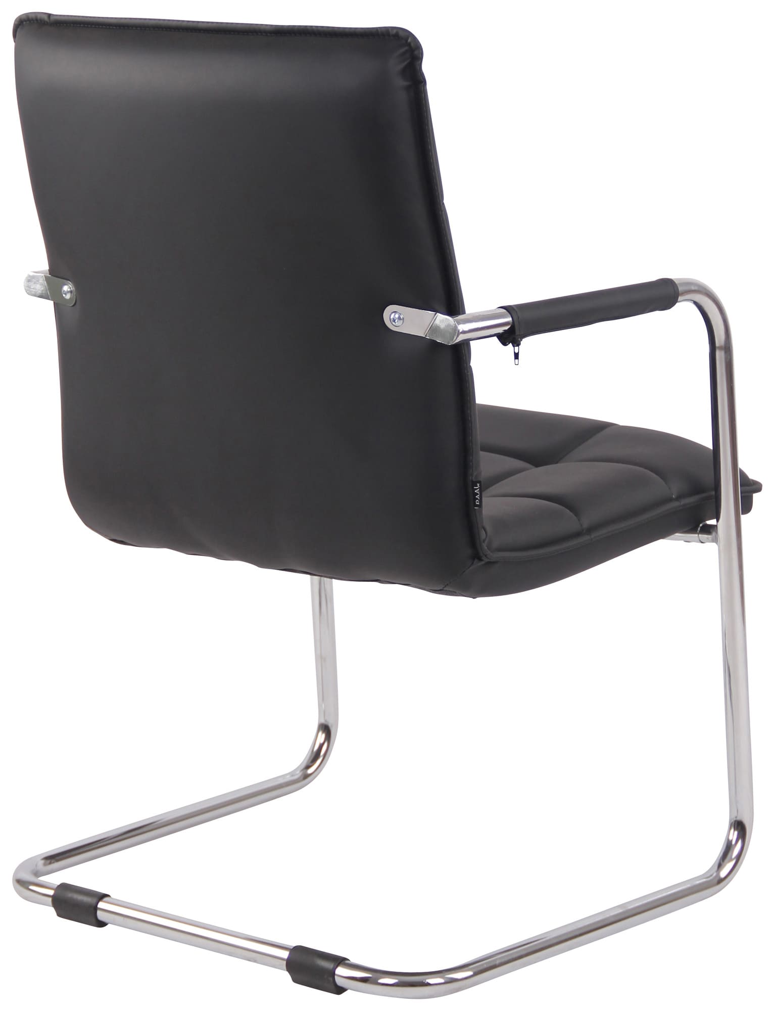 Lot de 2 Chaises Cantilever Gandia en Similicuir et pieds en Métal