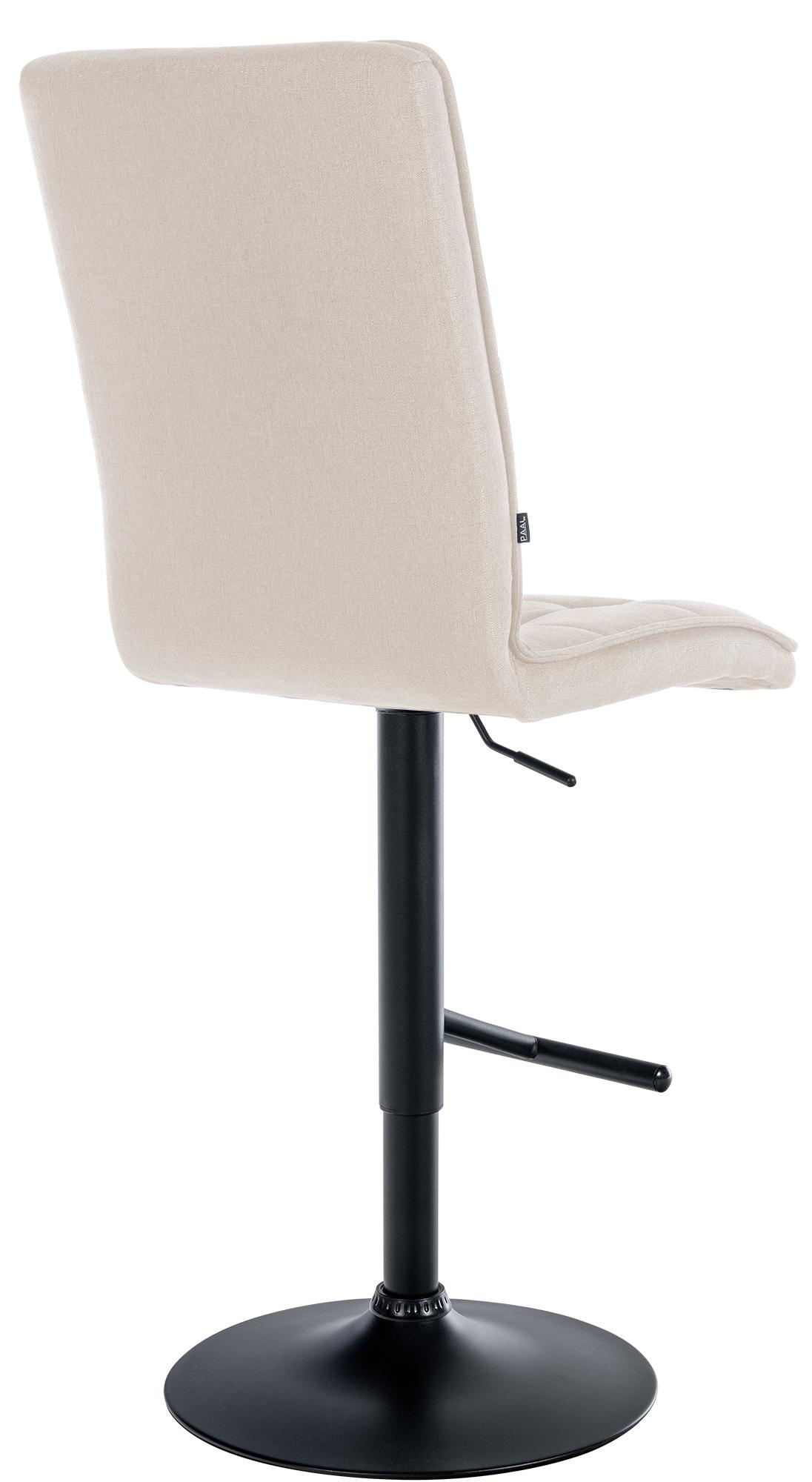 Tabouret de bar Peking en tissu réglable et pivotant