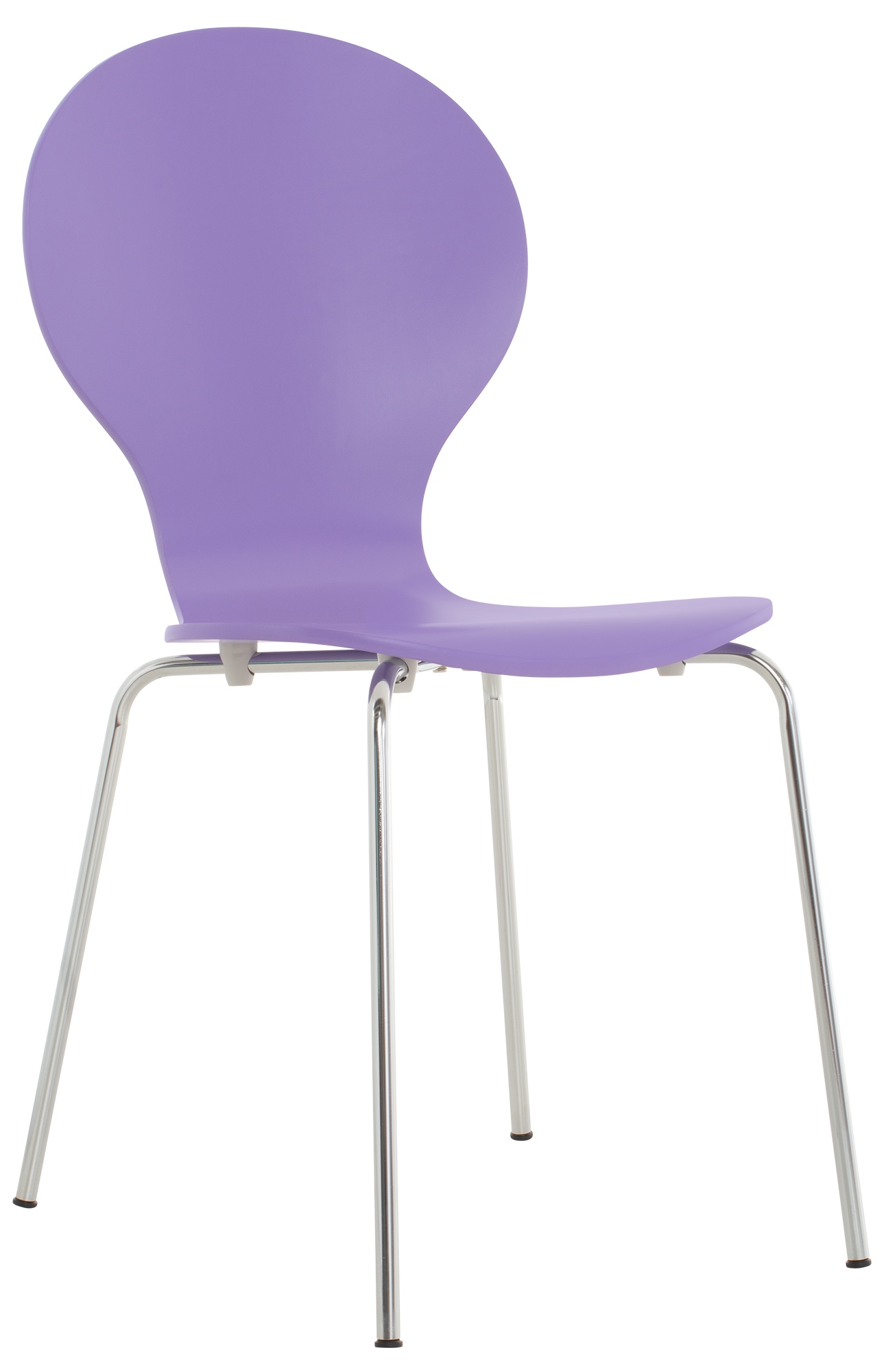 Chaise de visiteur Diego en bois Violet