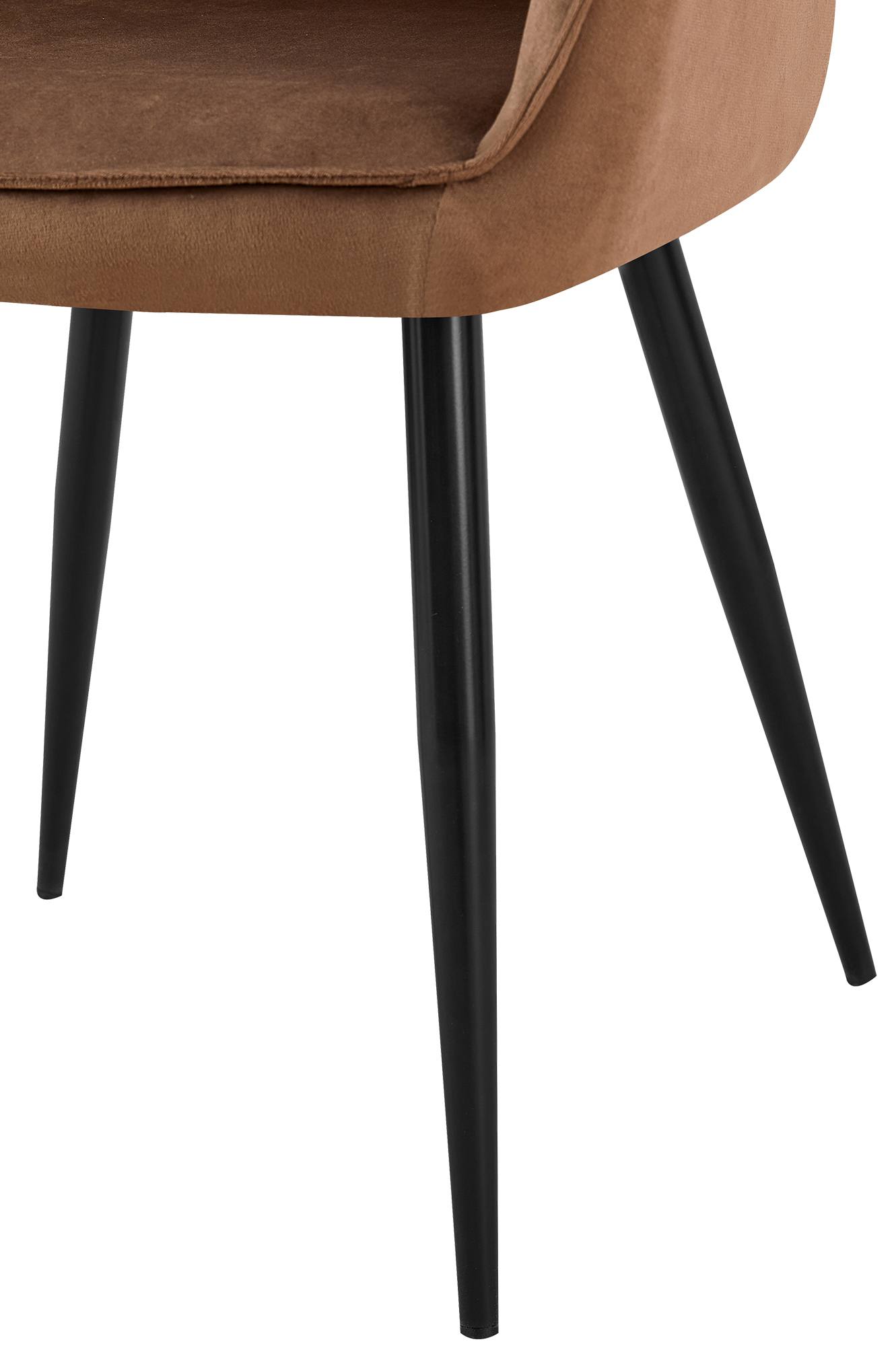 Chaise de salle à manger Boise velours