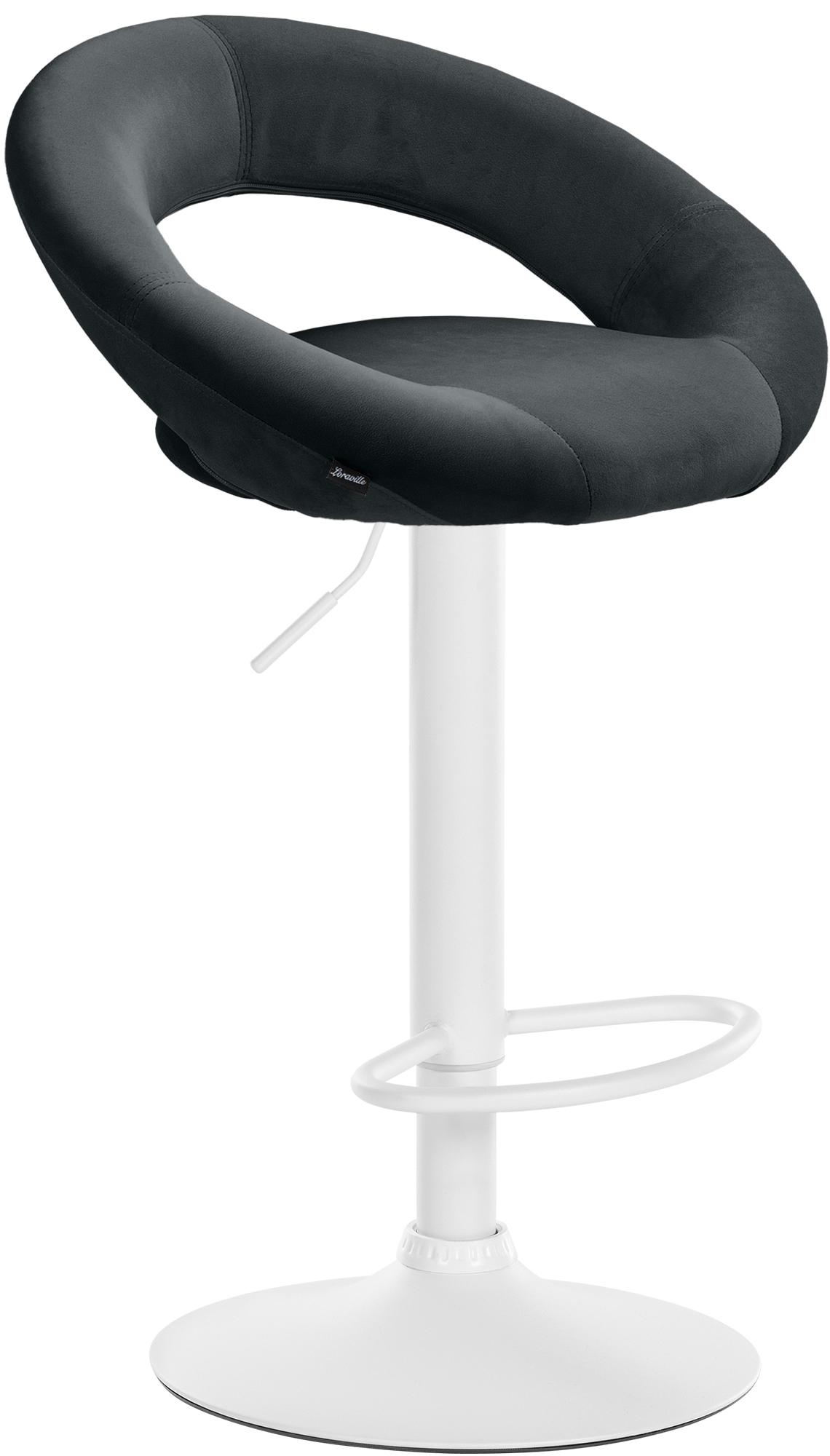 Tabouret de bar Olinda velours