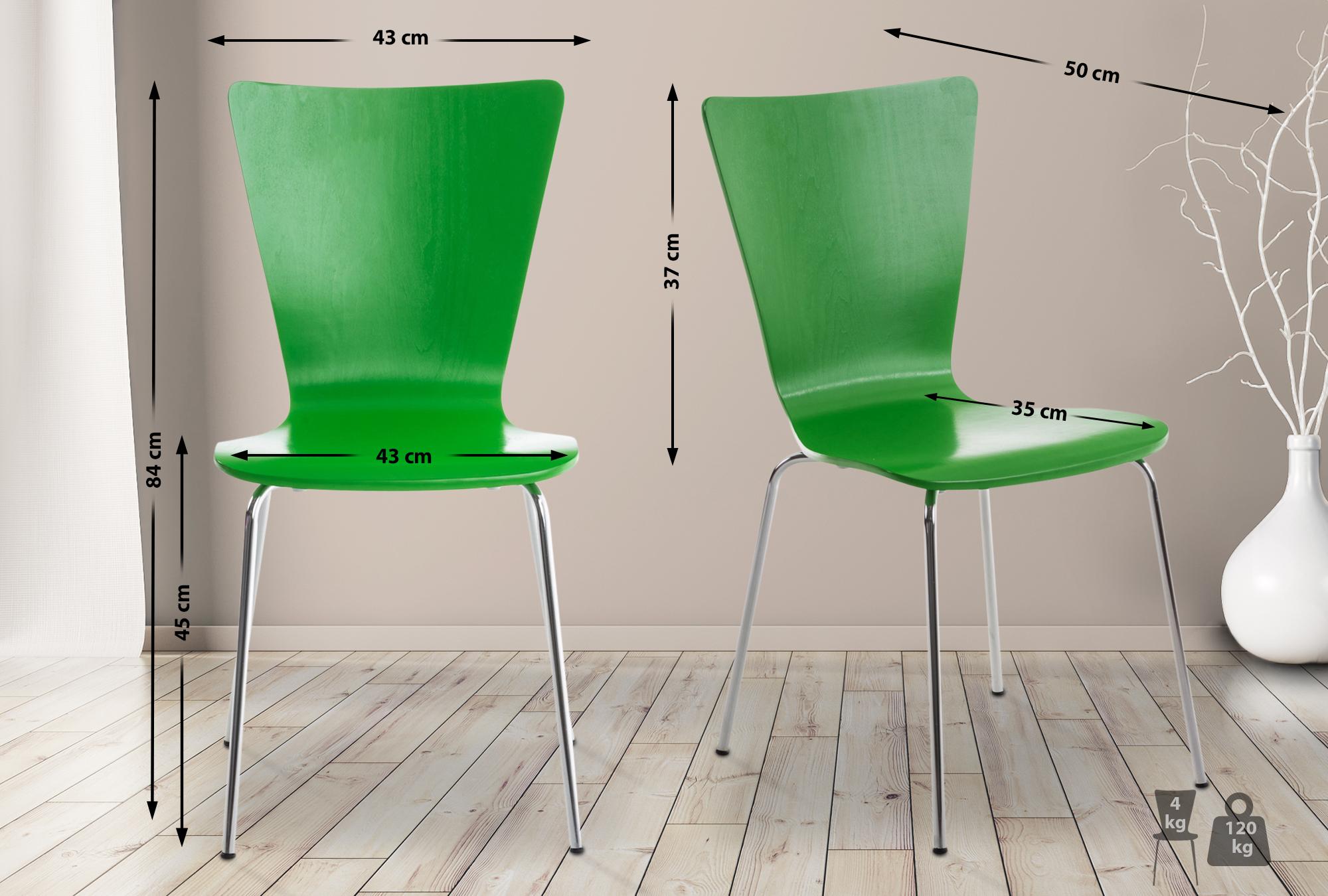 Chaise empilable Aaron Vert