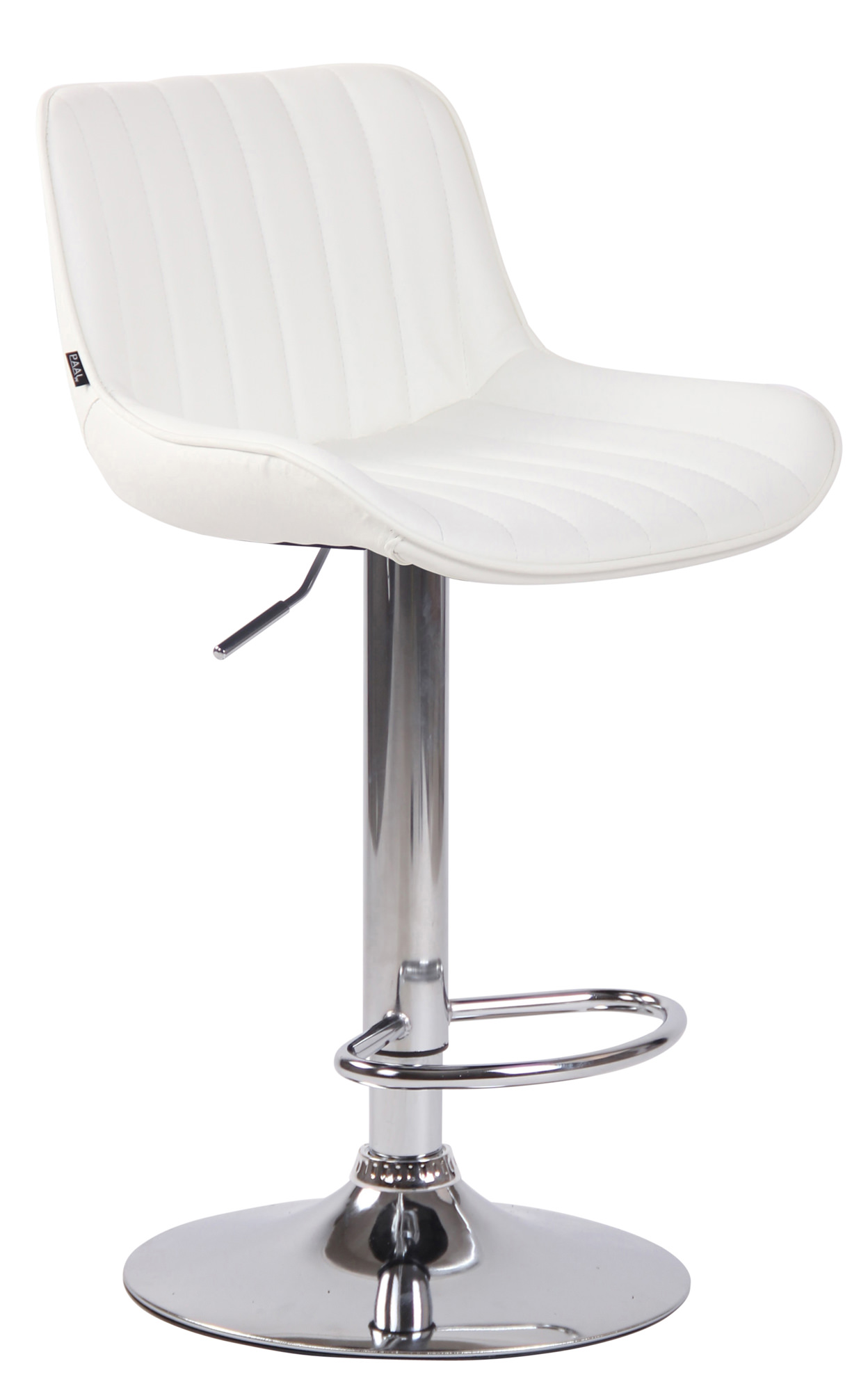 Lot de 2 Tabourets de bar Lentini en Similicuir Pied trompette en Métal