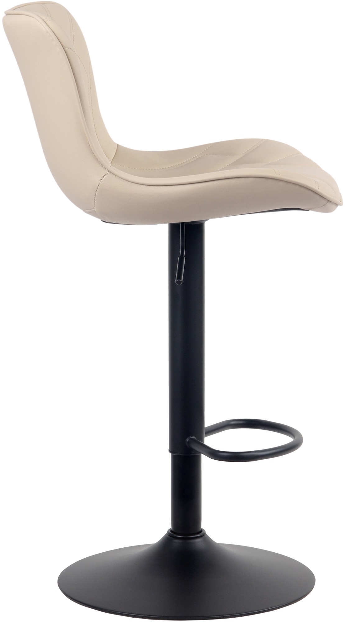 Tabouret de bar Linus Pied en Métal Hauteur réglable Siège pivotant