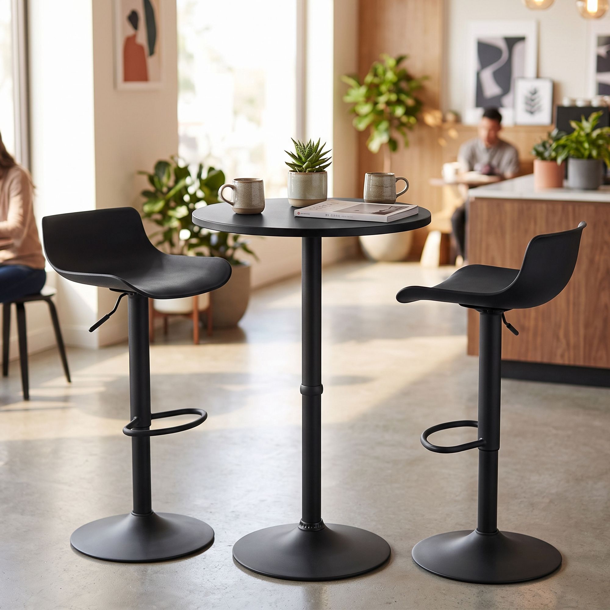 Ensemble table de bar Fernie avec 2 tabourets de bar