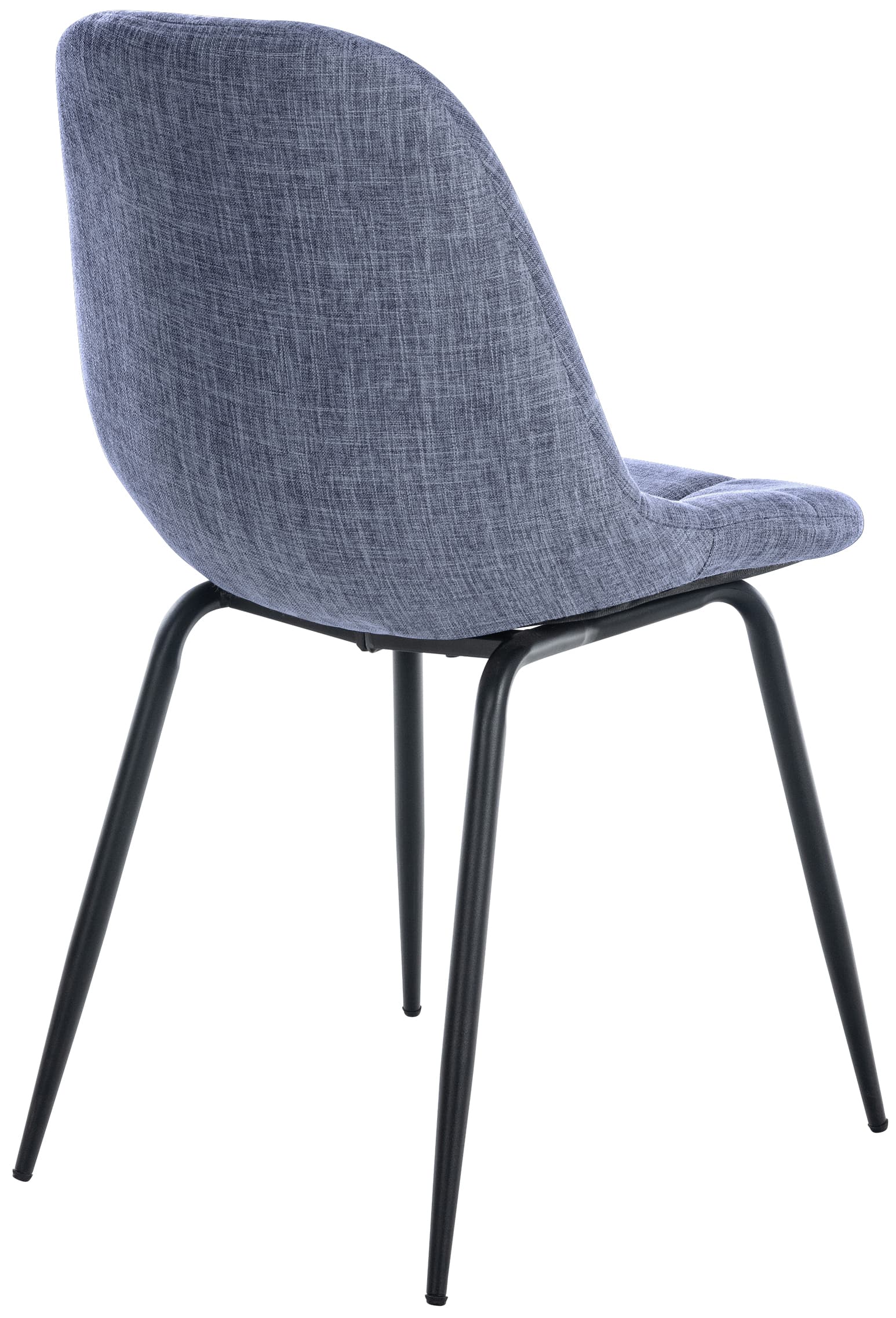 Chaise de salle à manger Tom avec Pieds en métal noir