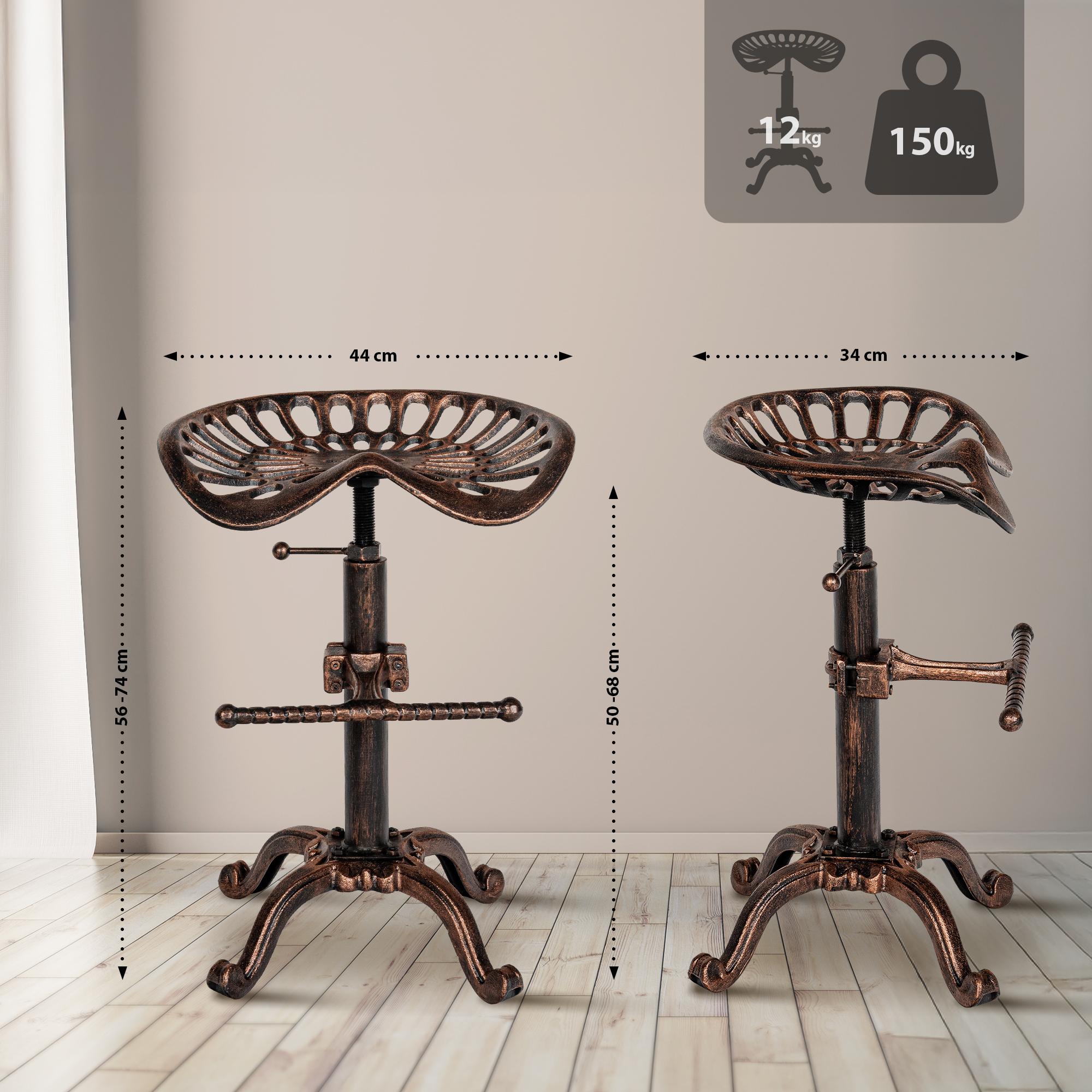 Tabouret de bar Butch au style industriel