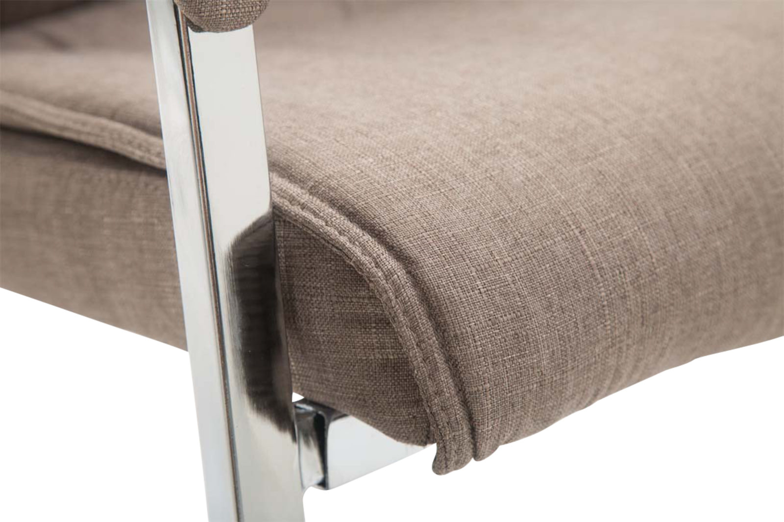 CLP Lot de 2 Chaises Cantilever XXL Anubis en Tissu avec accoudoirs