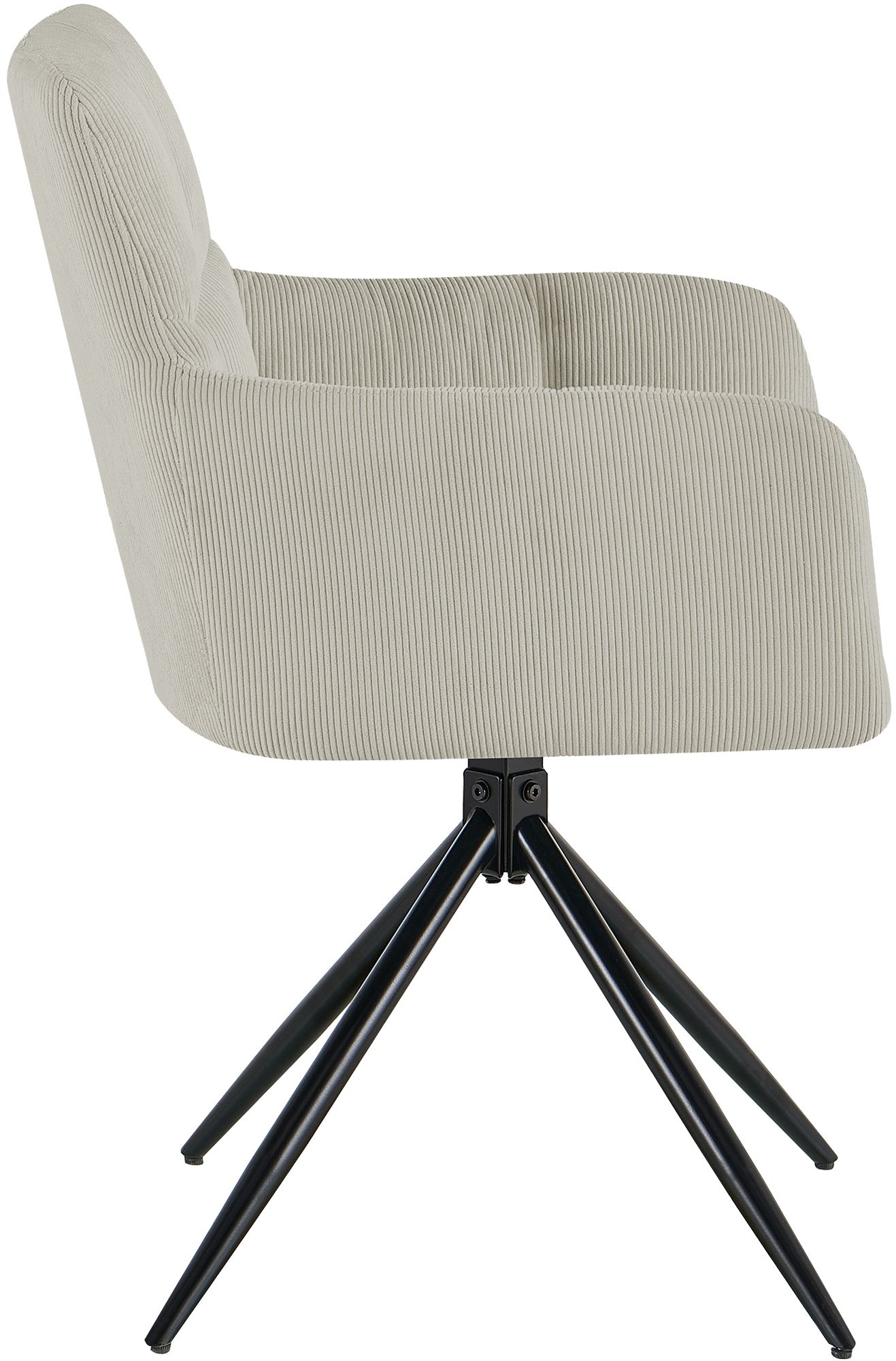 Chaise de salle à manger Jonah en velours côtelé