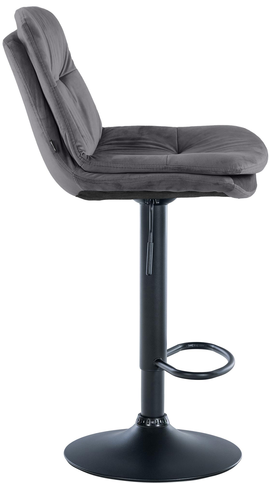 Tabouret de bar Laurel velours