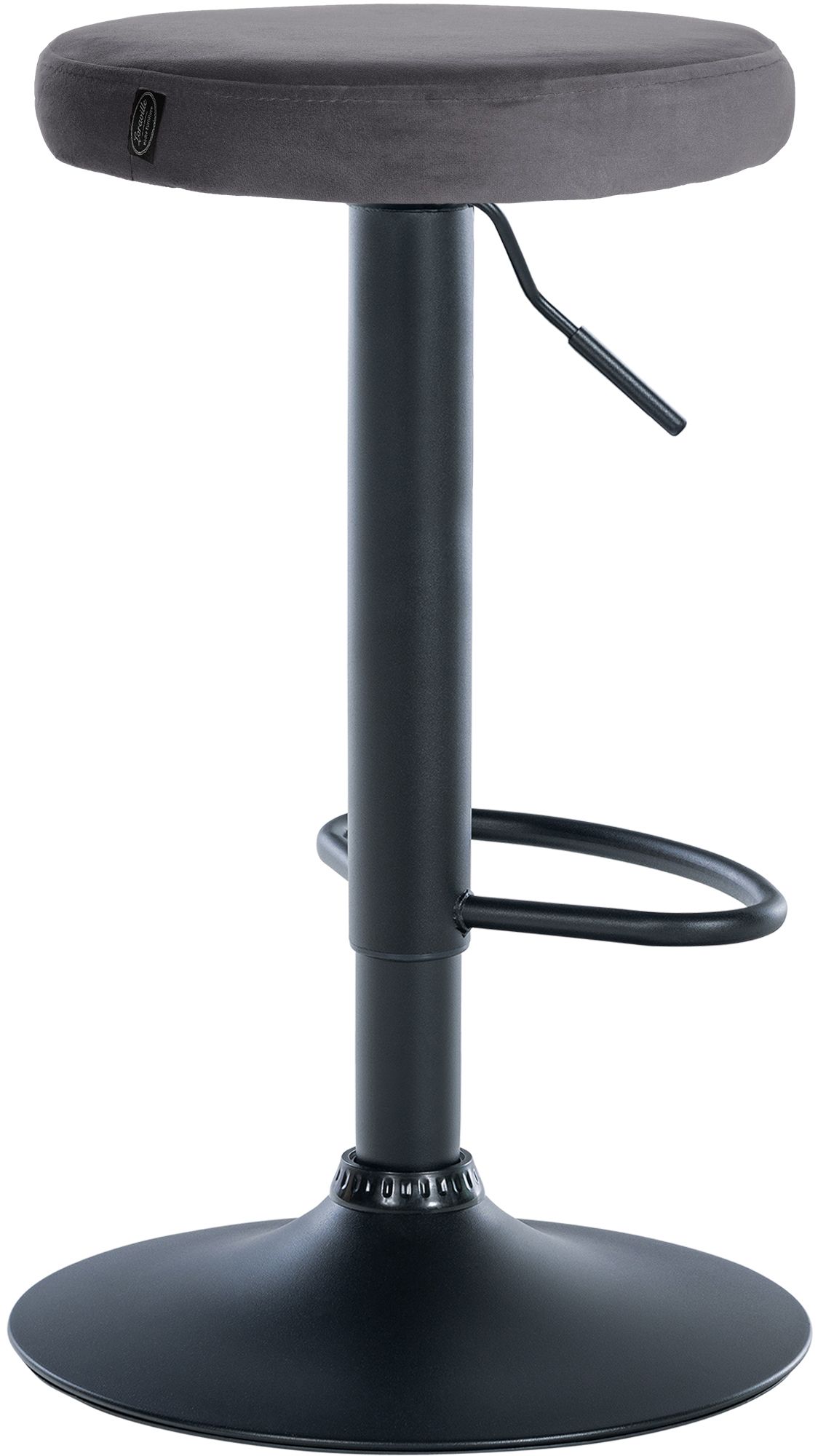 Lot de 2 tabourets de bar Ponte velours