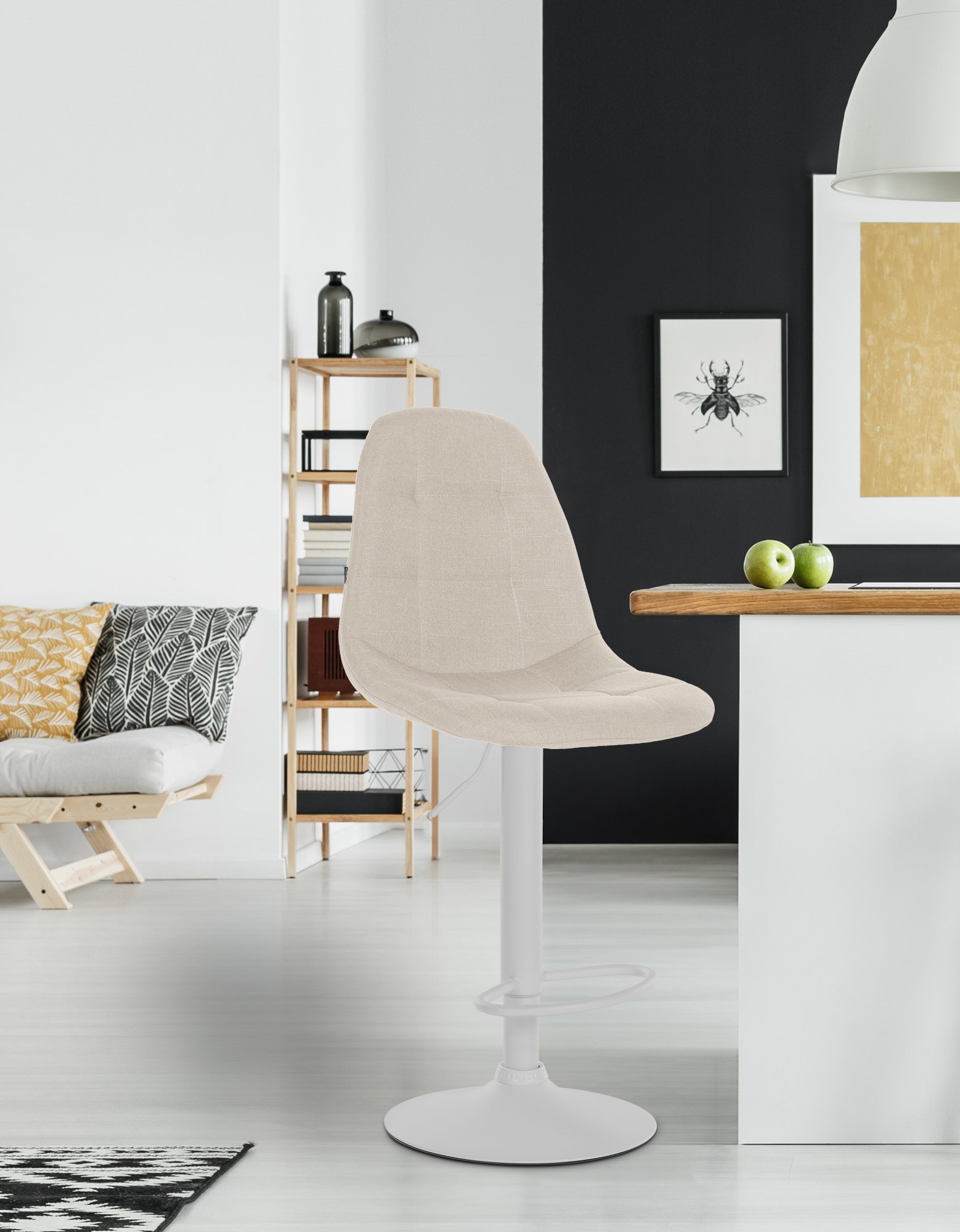 Tabouret de bar Elmore Tissu