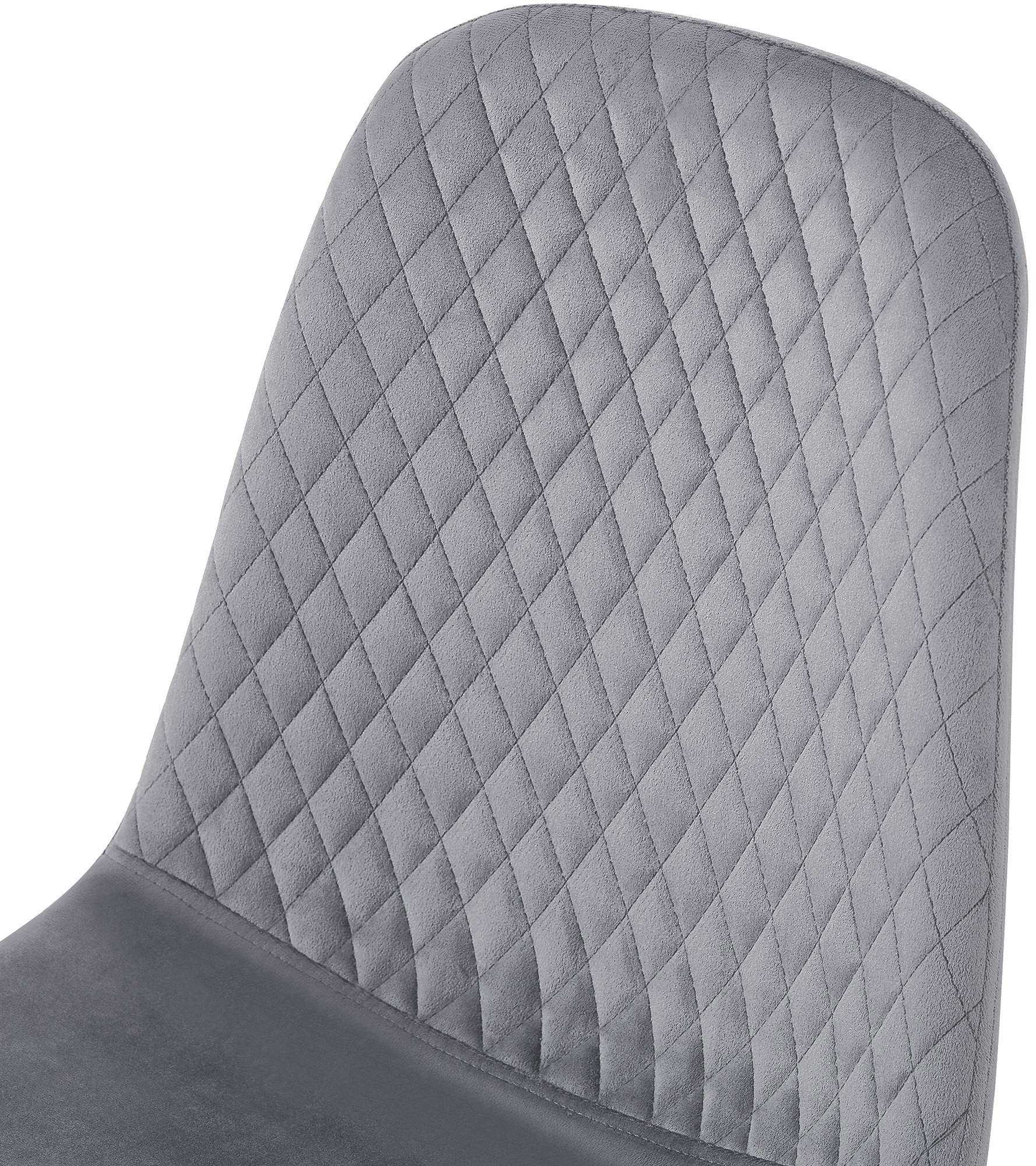Lot de 4 Chaises de salle à manger Giverny avec Piètement en métal noir