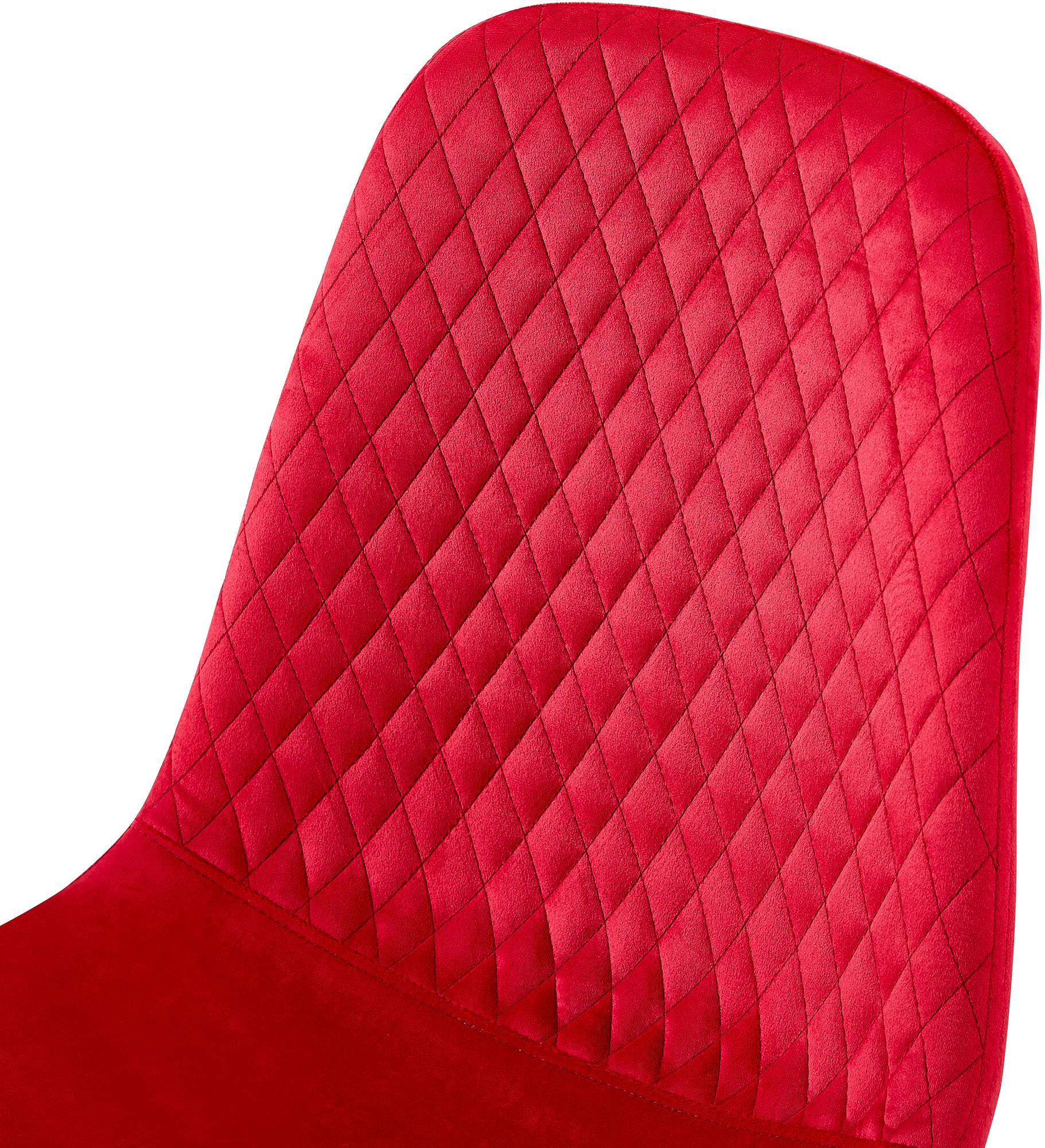 Lot de 4 Chaises de salle à manger Giverny avec Piètement en métal noir