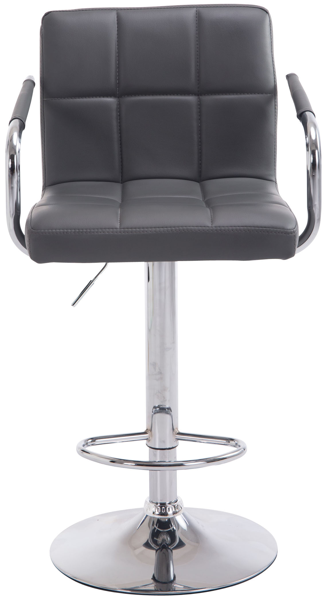 Tabouret de bar Lucy V2  en similicuir avec Piètement en Métal