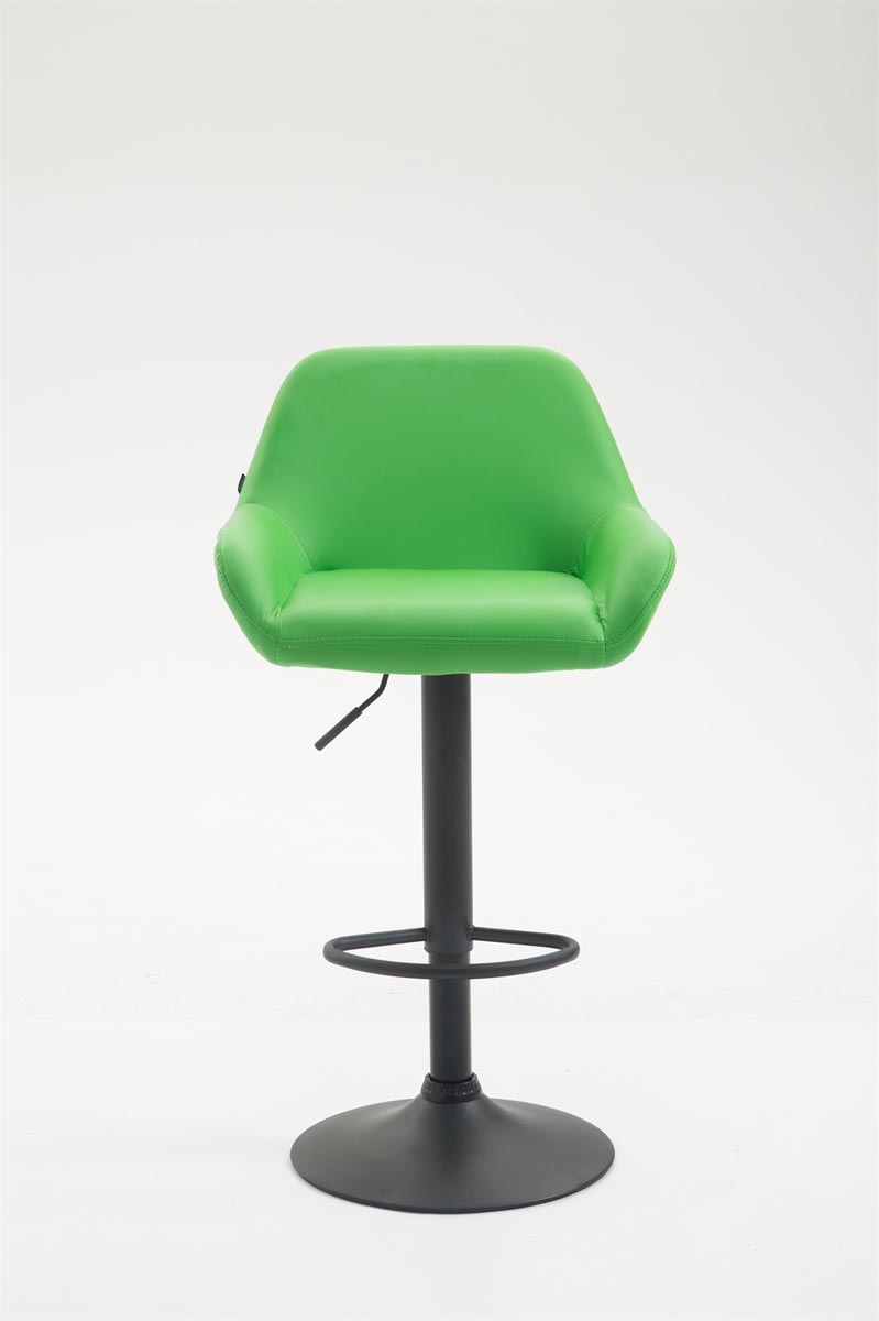 Tabouret de bar Braga similicuir avec pied en métal