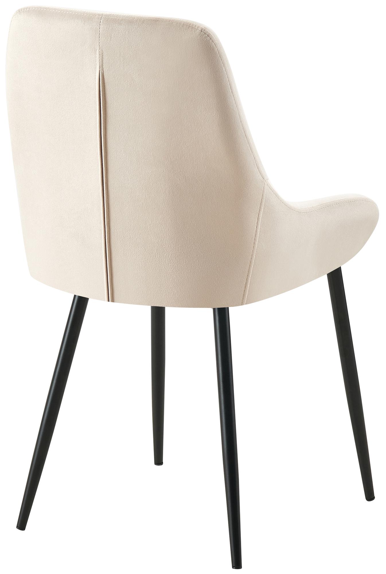 Chaise de salle à manger Elmira velours