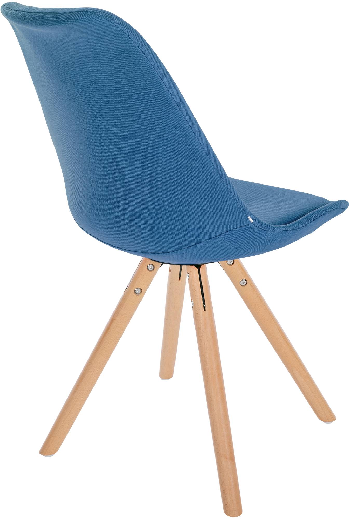 Chaise de salle à manger Sofia en Tissu avec Pieds en bois