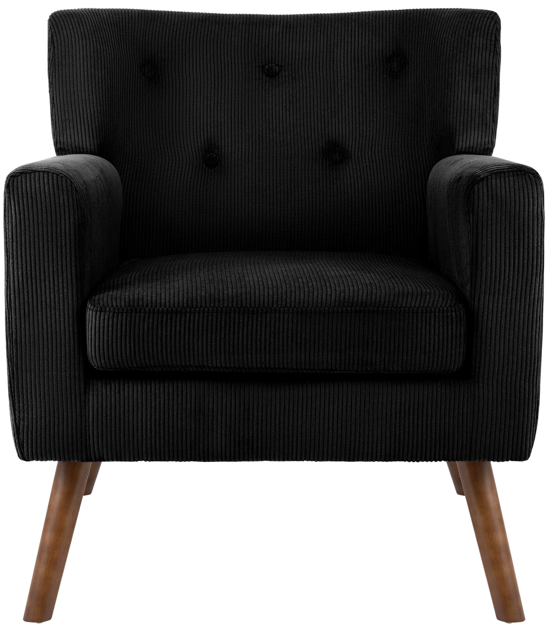 Fauteuil Kioni en velours cotele