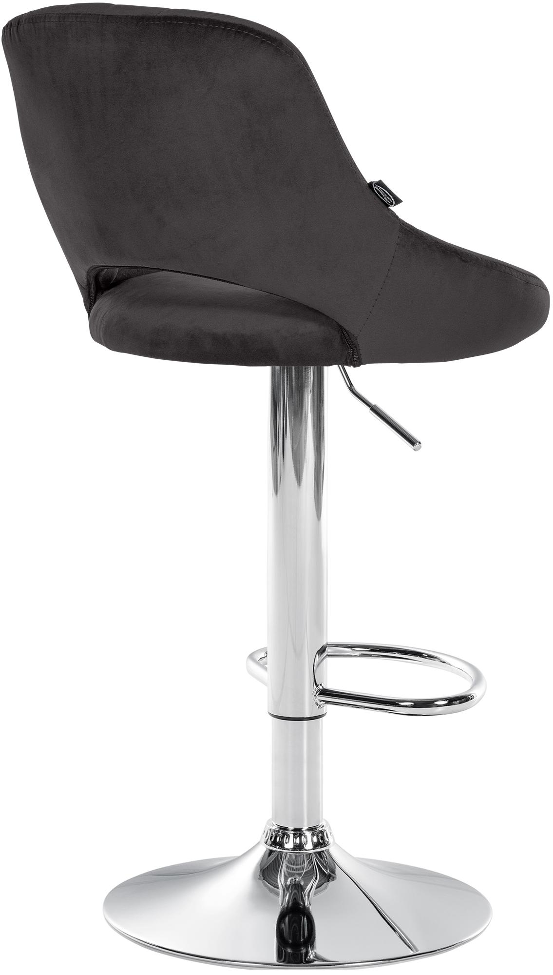 Lot de 2 tabourets de bar Milet en velours