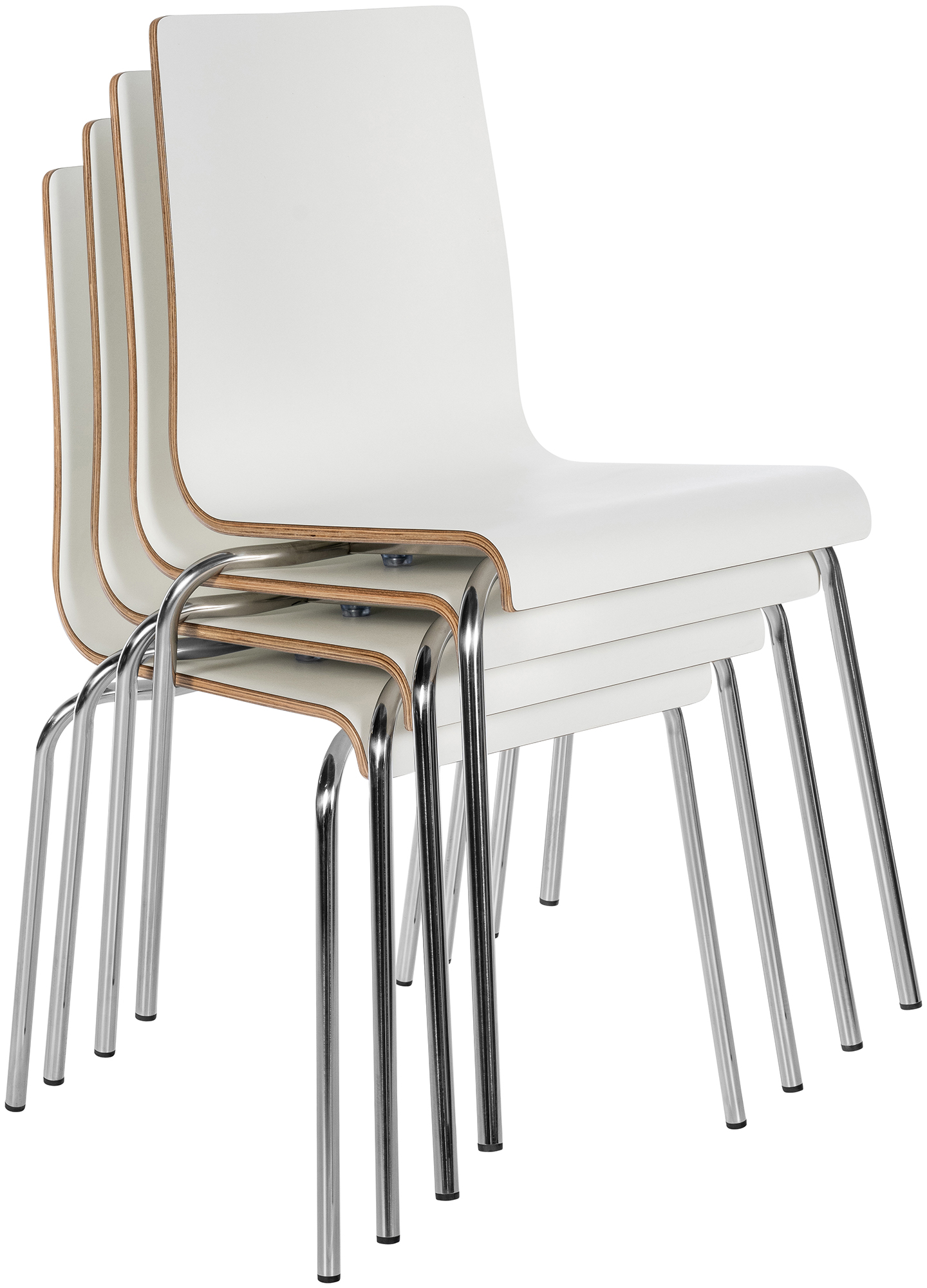 Lot de 4 chaises empilables Gahanna