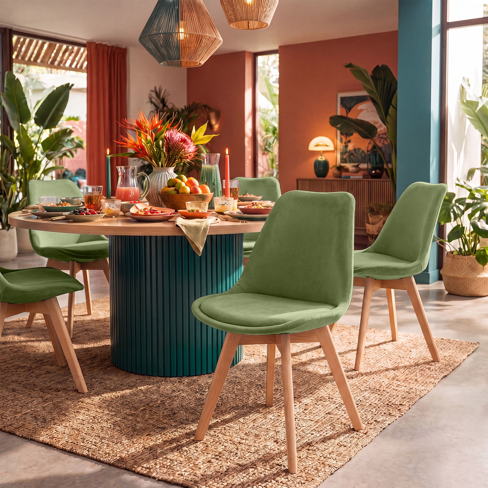 Chaise de salle à manger Linares : design élégant et confortable pour vos repas en famille ou entre amis