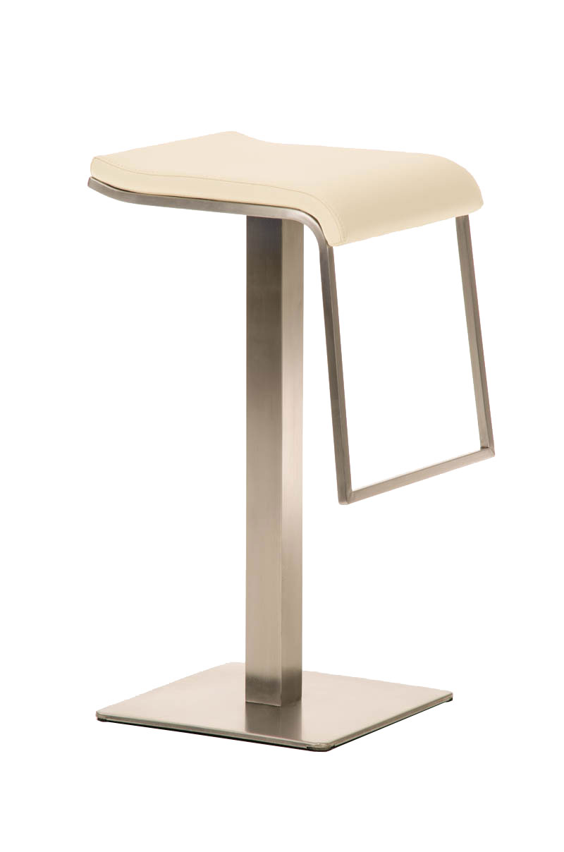 Tabouret de bar Lameng E78 en Similicuir pied en métal