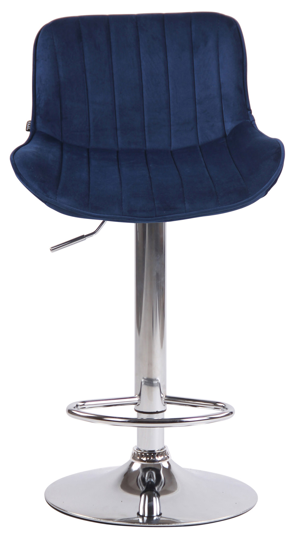 Lot de 2 Tabourets de bar Lentini en Velours Pied trompette en Métal