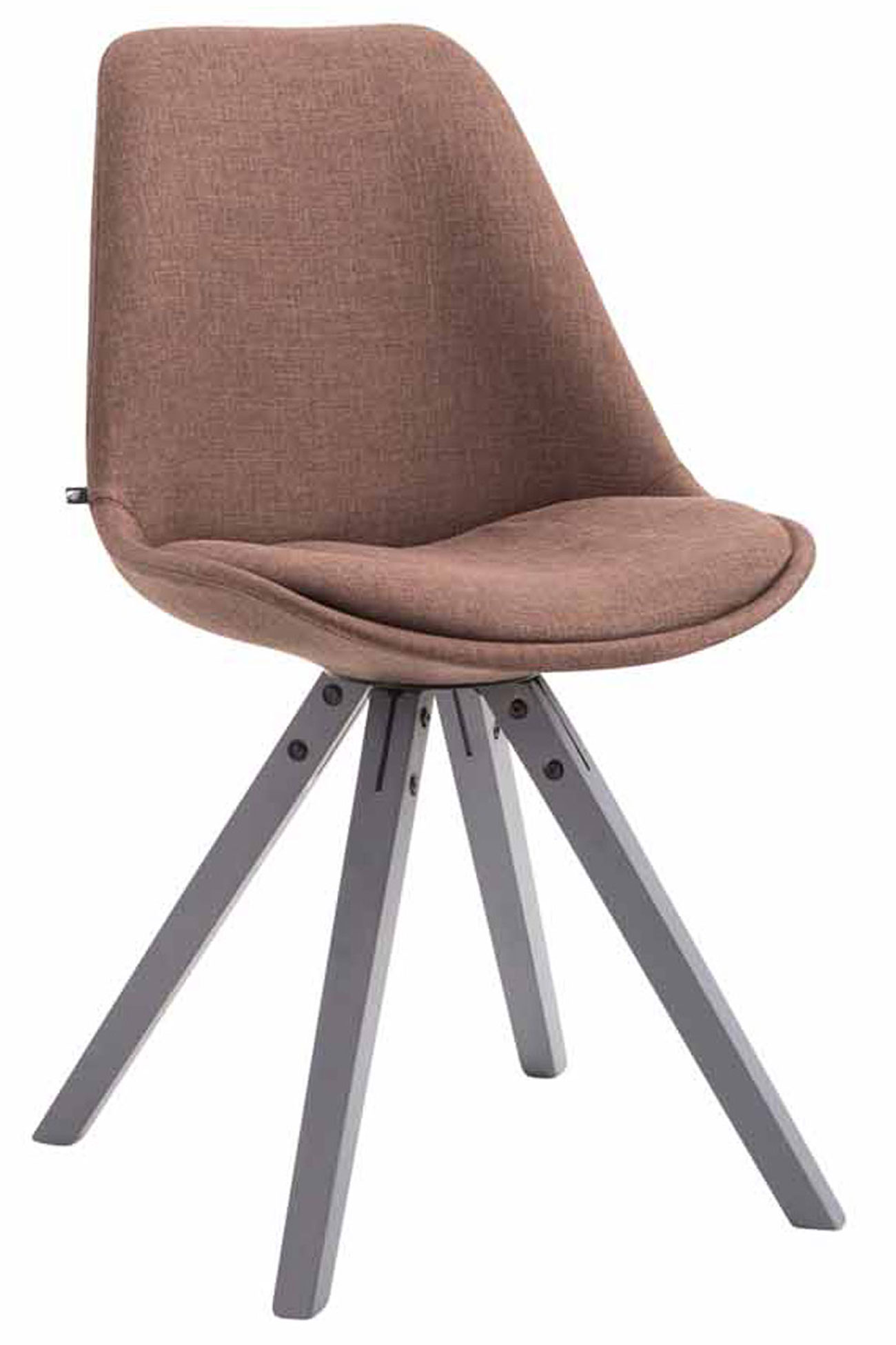 Chaise Toulouse tissu piétement en forme carrée