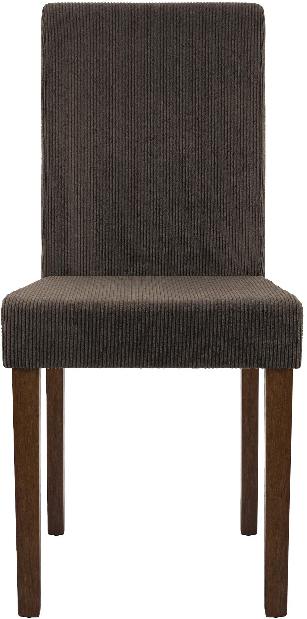 Lot de 2 chaises de salle a manger Ina en velours cotele