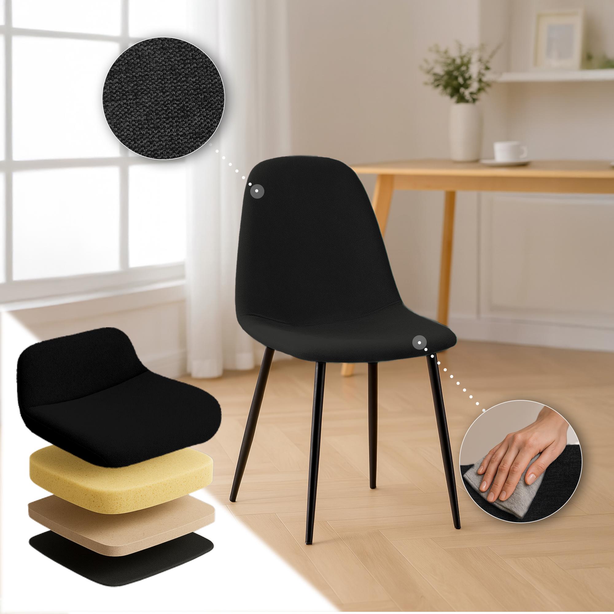 Set de 4 chaises de salle à manger Napier