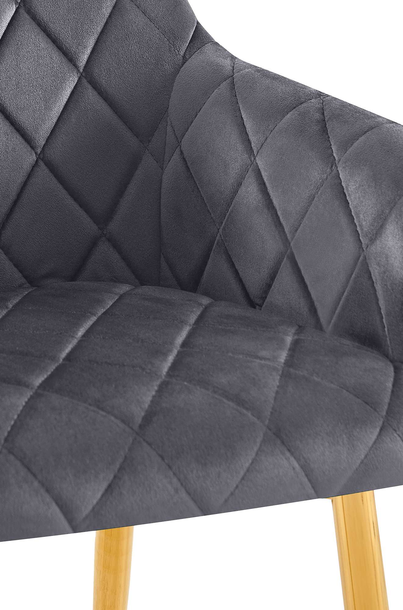 Chaise de salle à manger Monett Velours