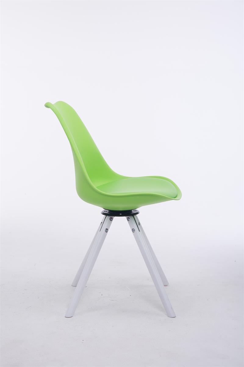 Chaise de salle à manger pivotante Troyes Similicuir pieds en forme ronde