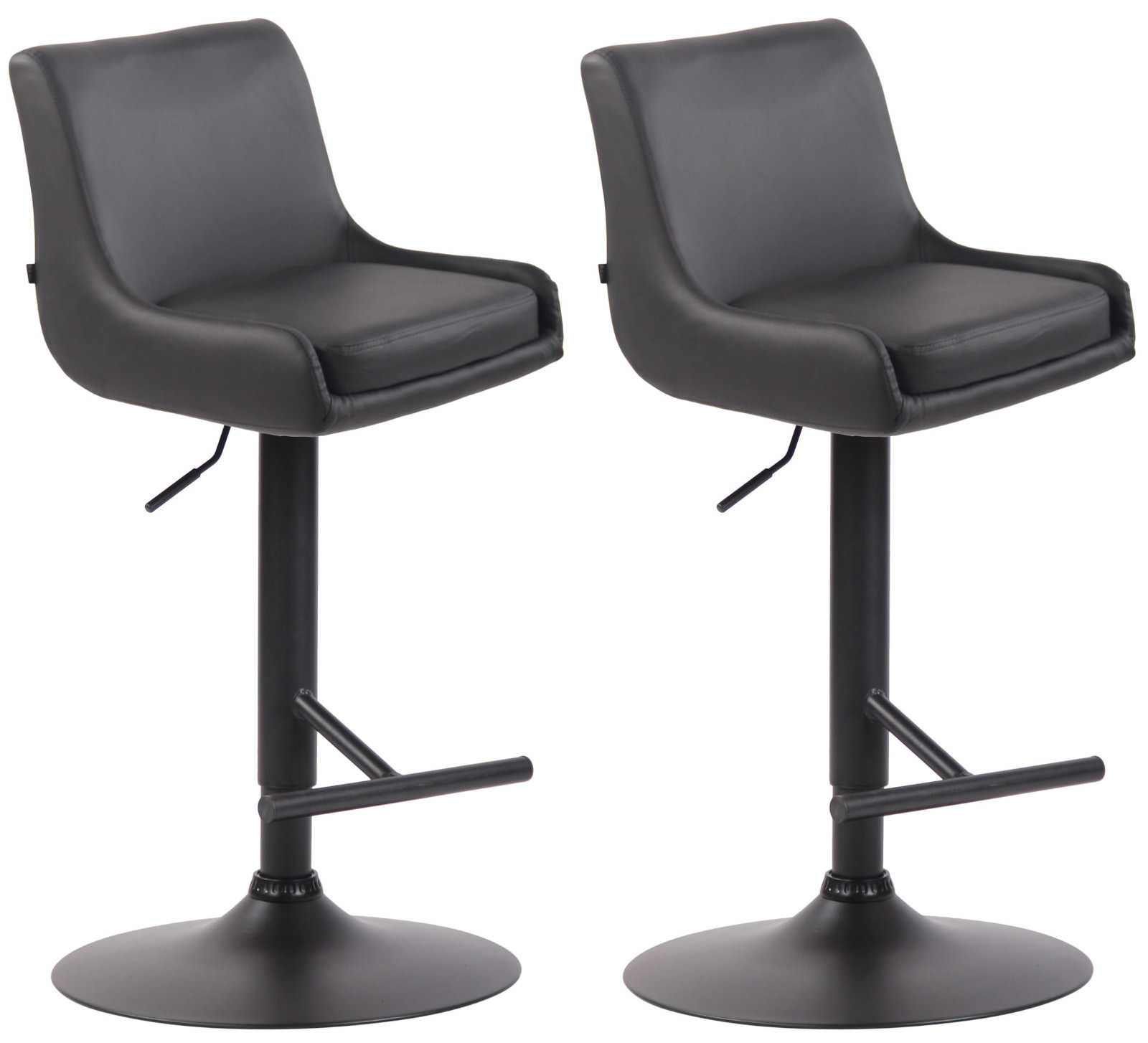 Lot de 2 tabourets de Bar Club en Similicuir