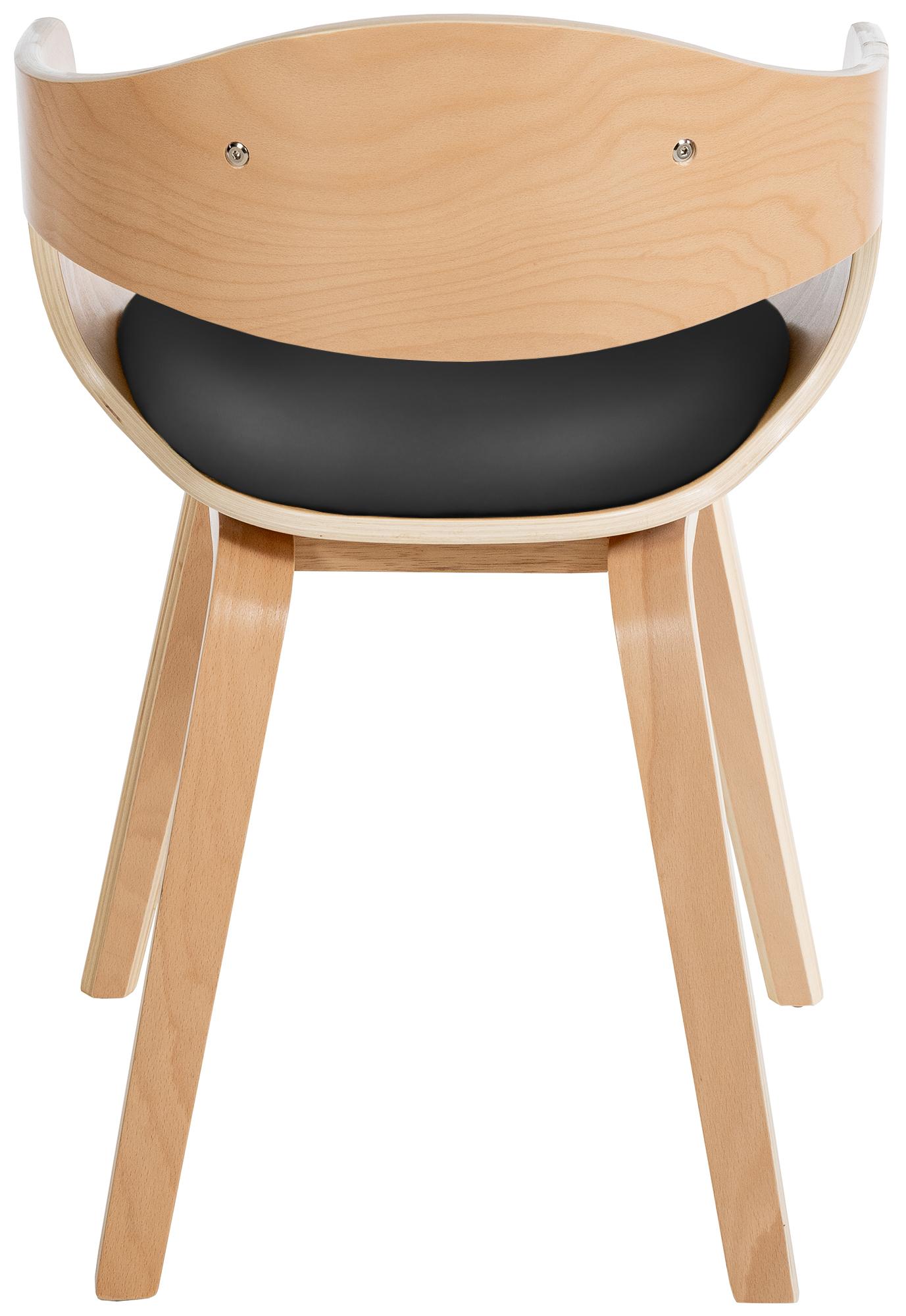 Chaise retro Kingston en similicuir