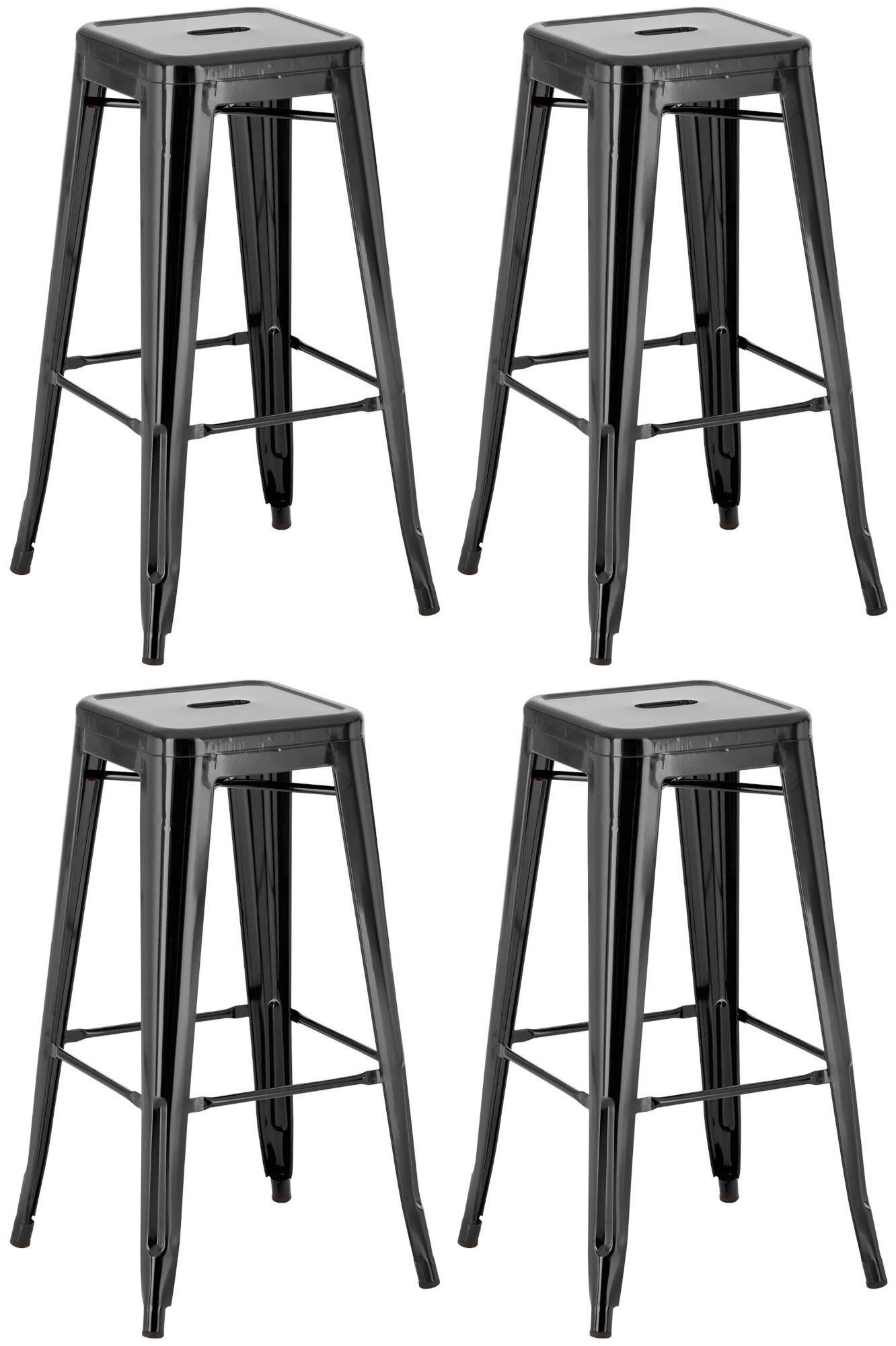 Lot de 4 tabourets de bar Joshua