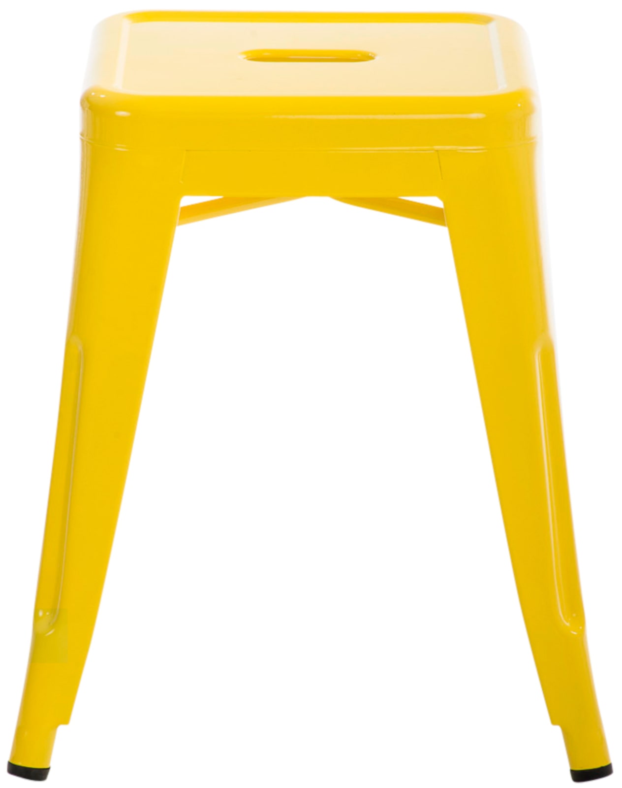 Lot de 4 tabourets bas au style industriel Armin en métal