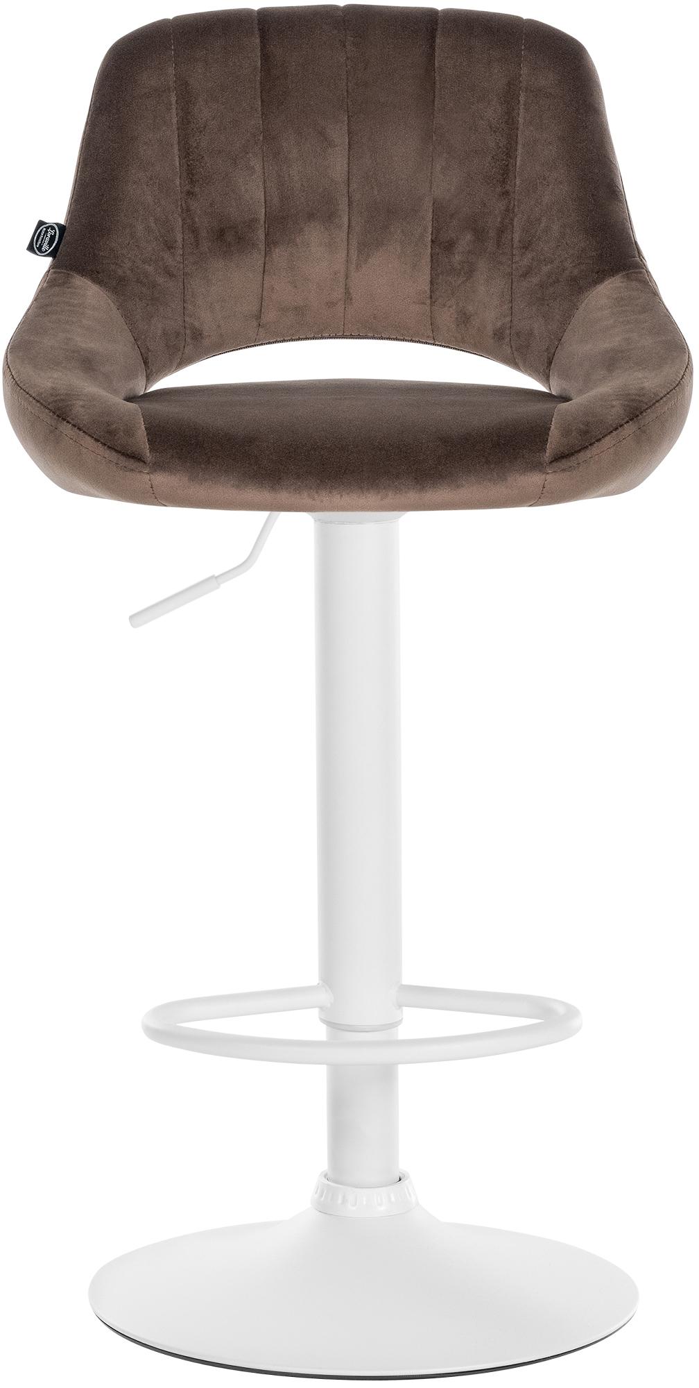 Tabouret de bar Milet en velours