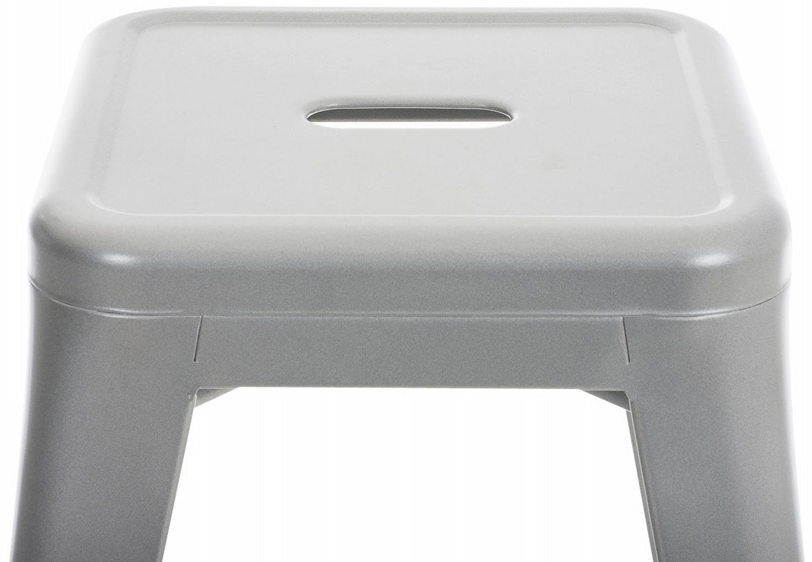 Lot de 4 tabourets bas au style industriel Armin en métal