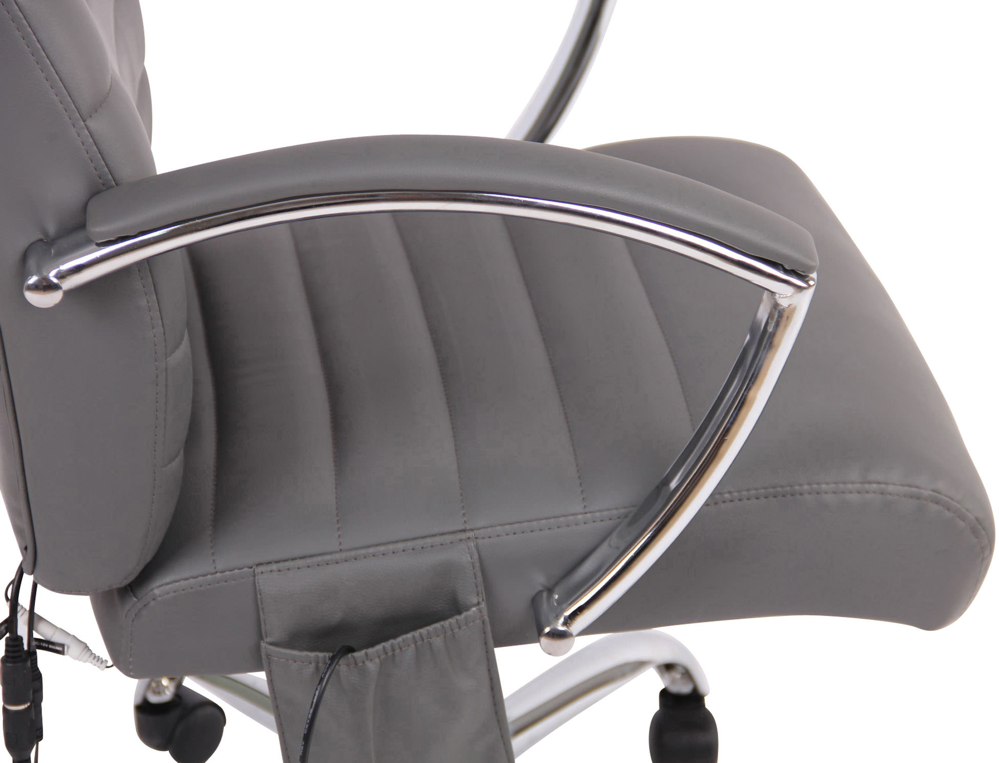 Fauteuil de bureau Valais avec fonction de massage en tissu ou en similicuir