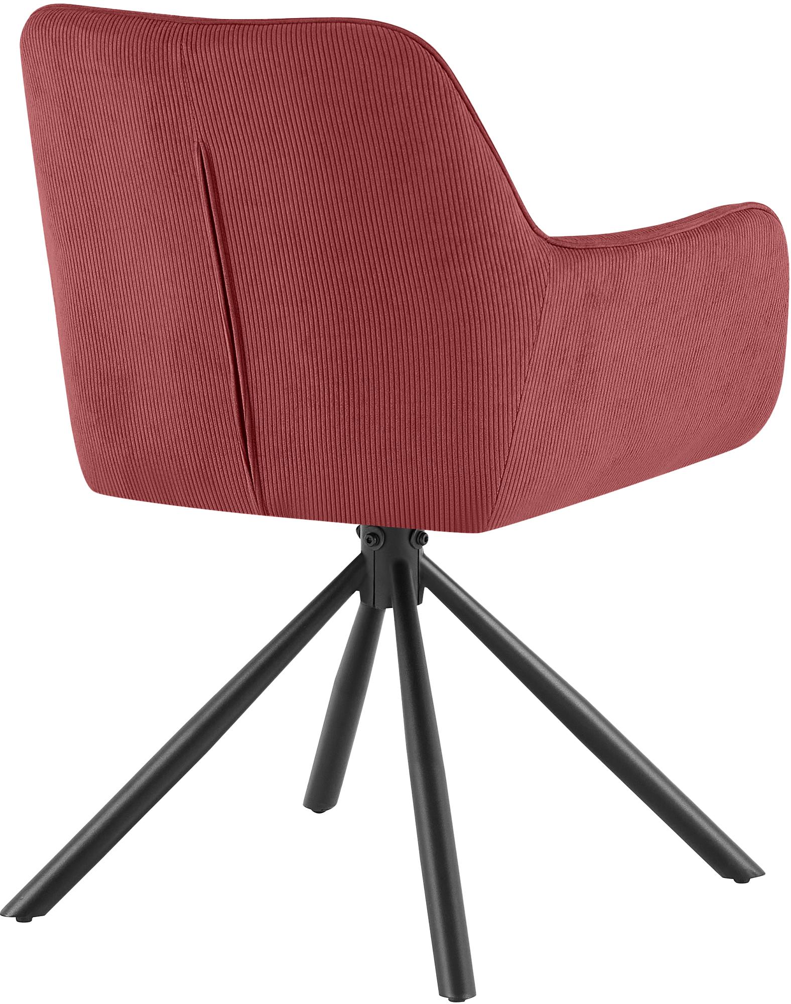 Chaise de salle à manger Tipton en velours côtelé