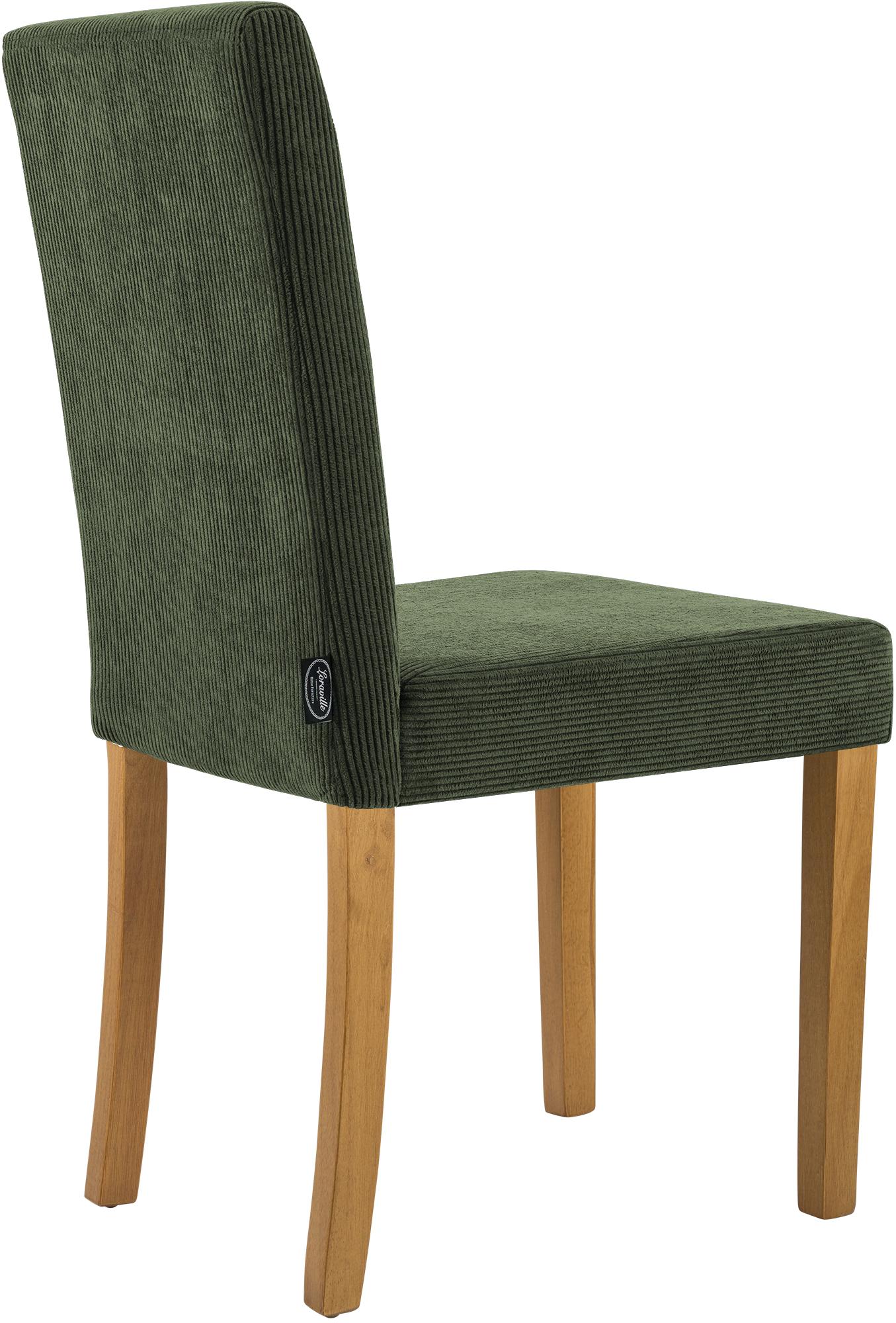 Chaise de salle à manger Ina velours côtelé